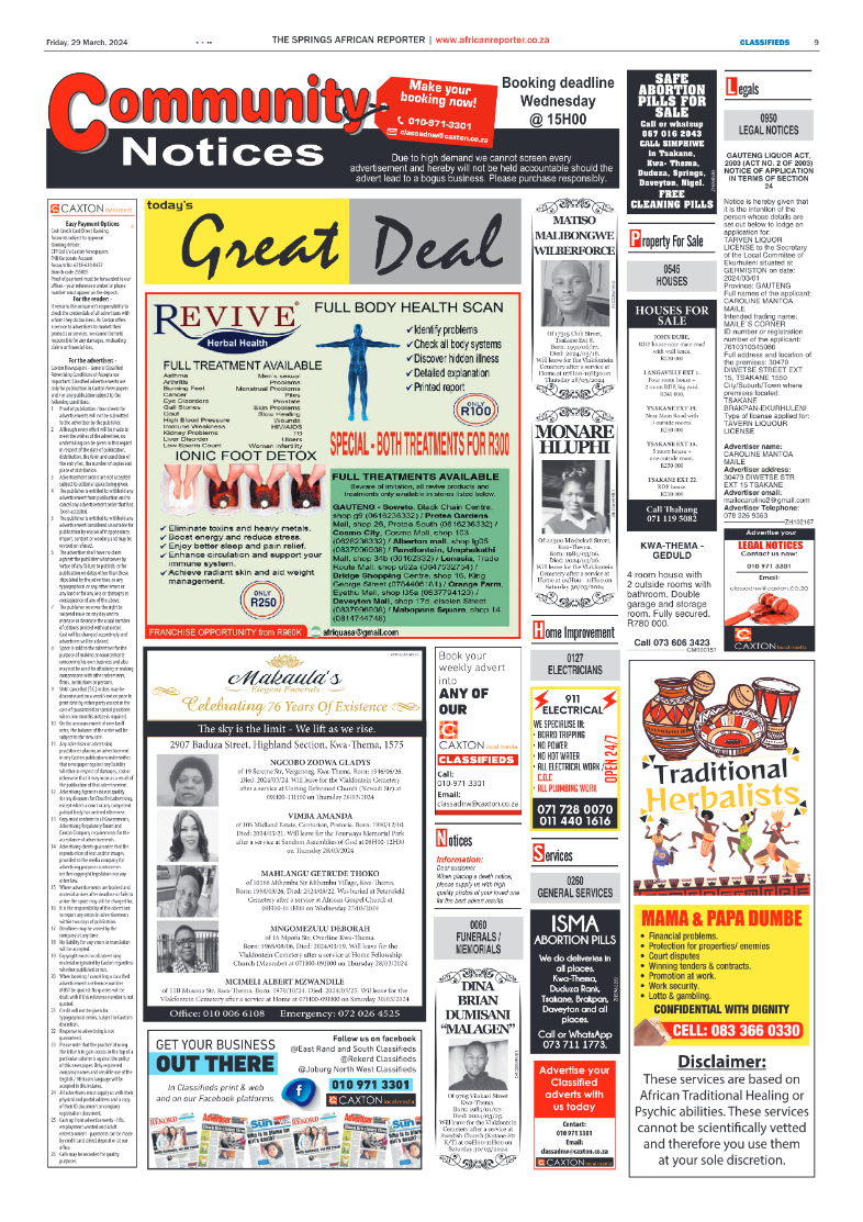 African Reporter 29 March 2024 page 9
