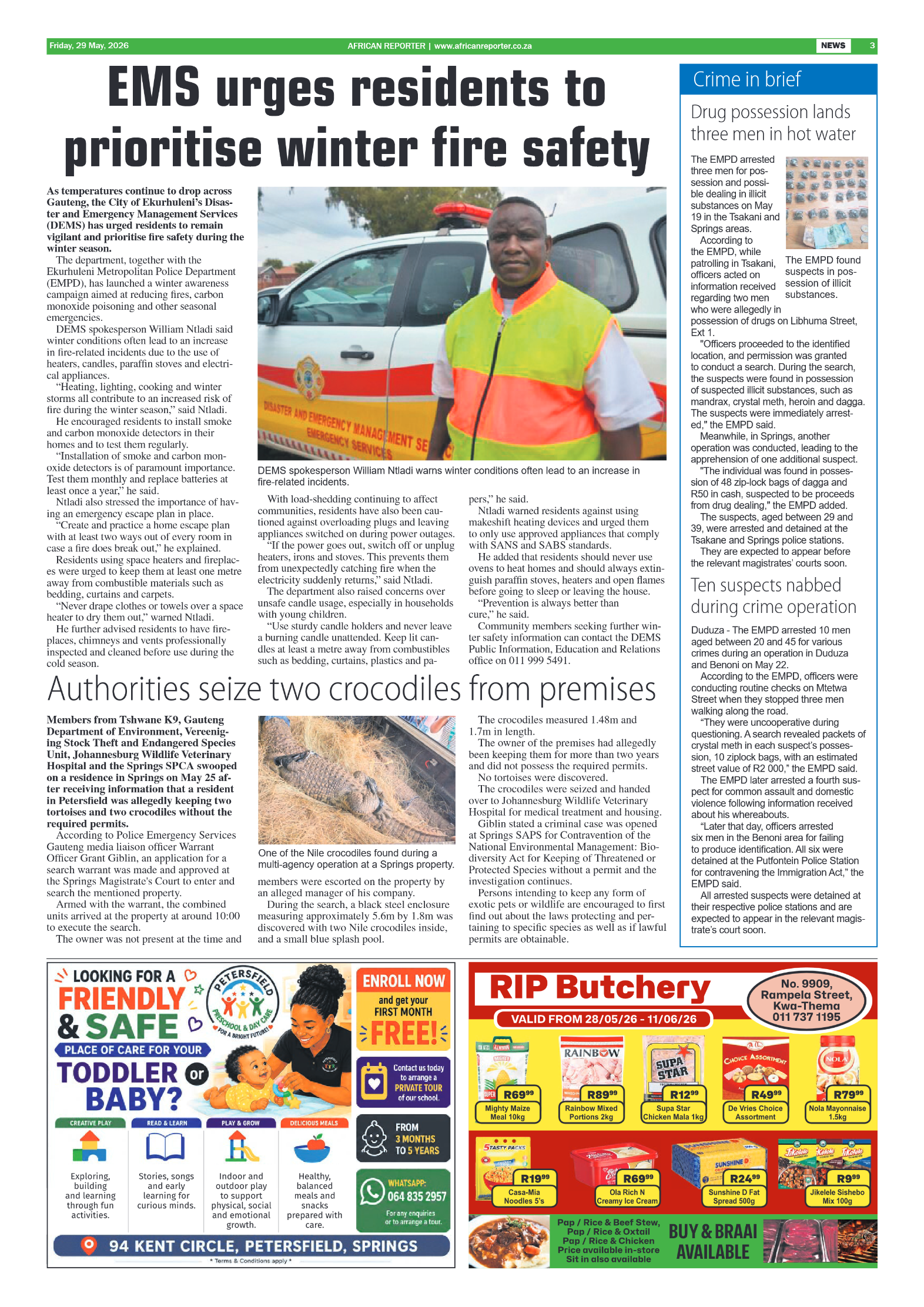 African Reporter 29 May 2026 page 3