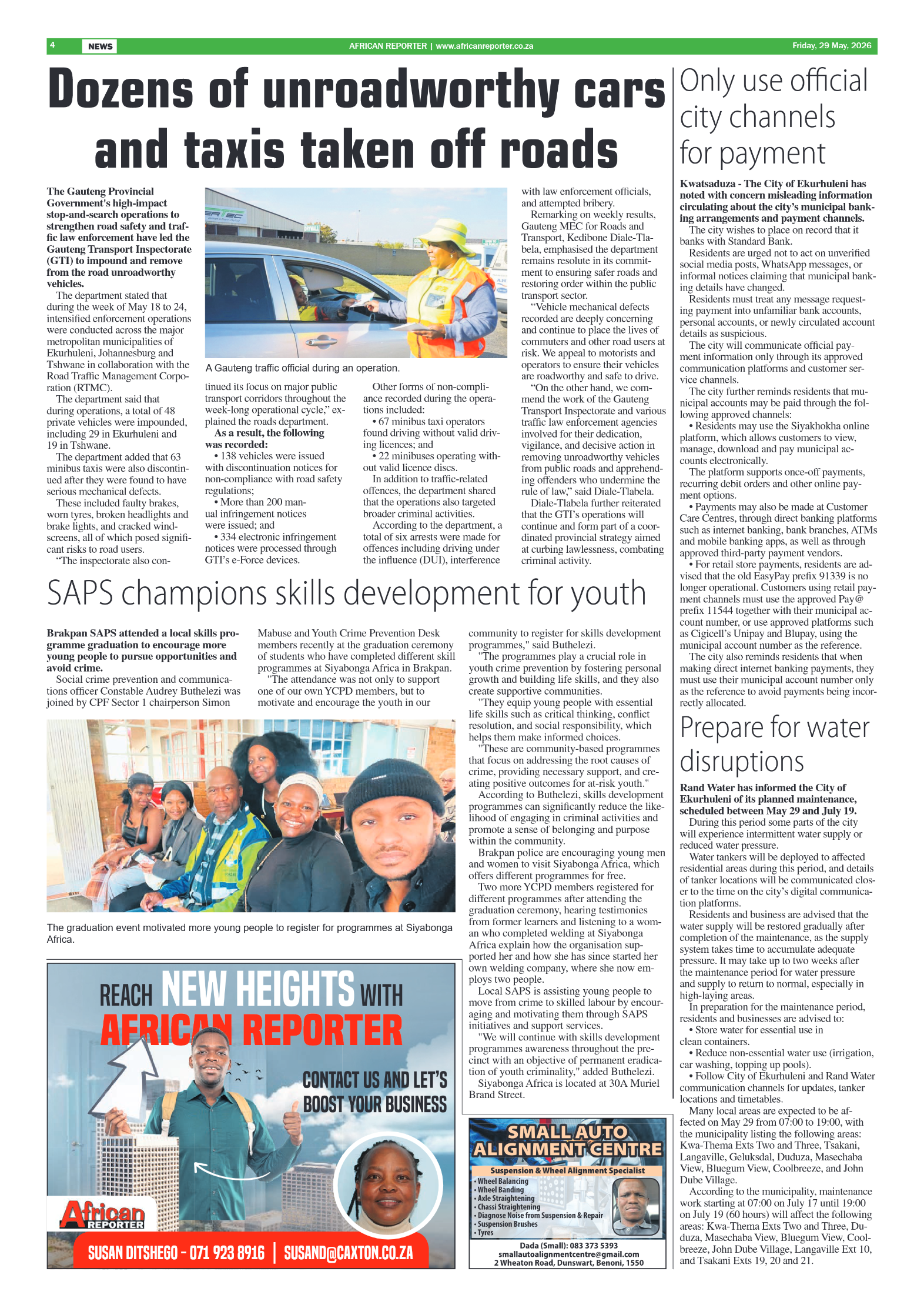 African Reporter 29 May 2026 page 4