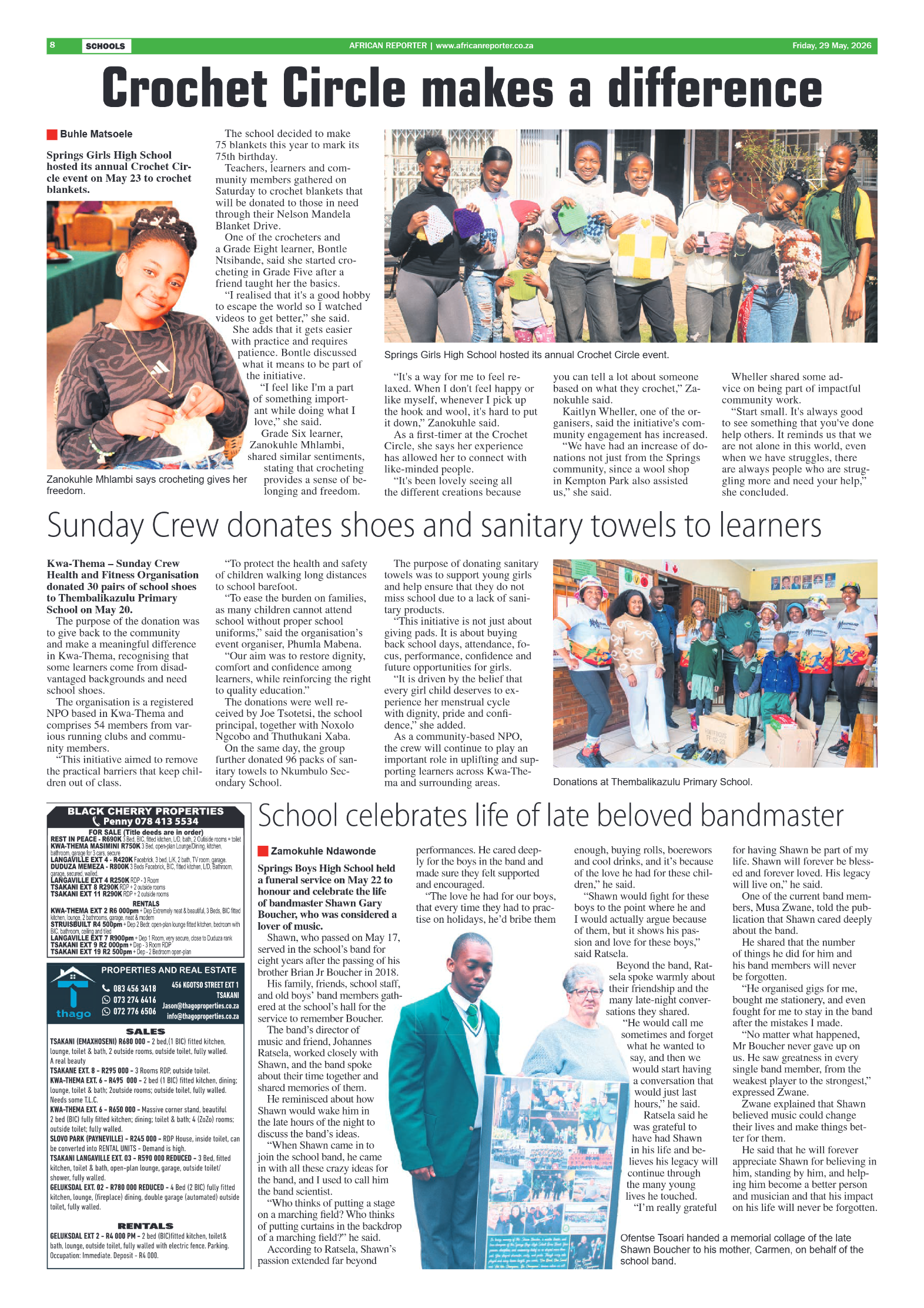 African Reporter 29 May 2026 page 8
