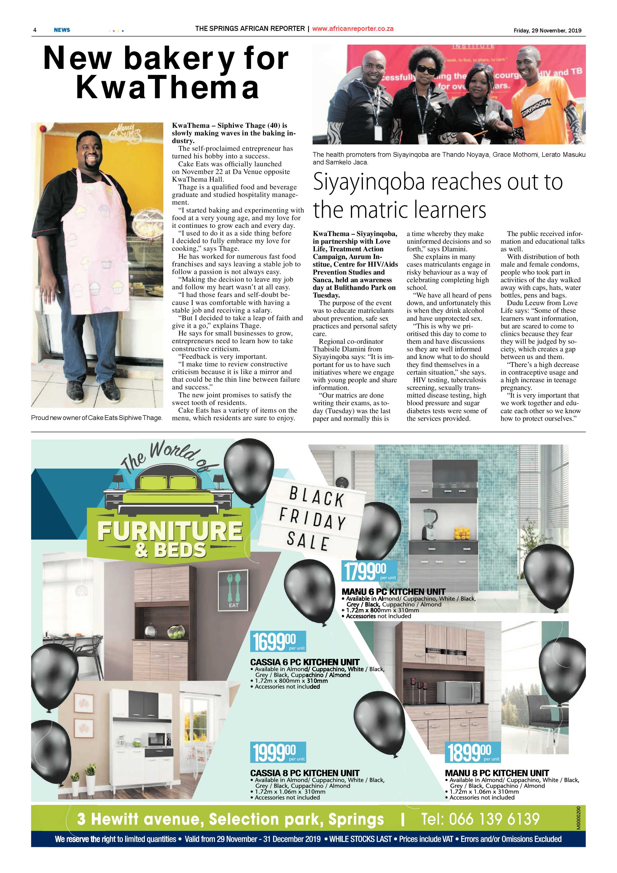 African Reporter 29 November 2019 page 4