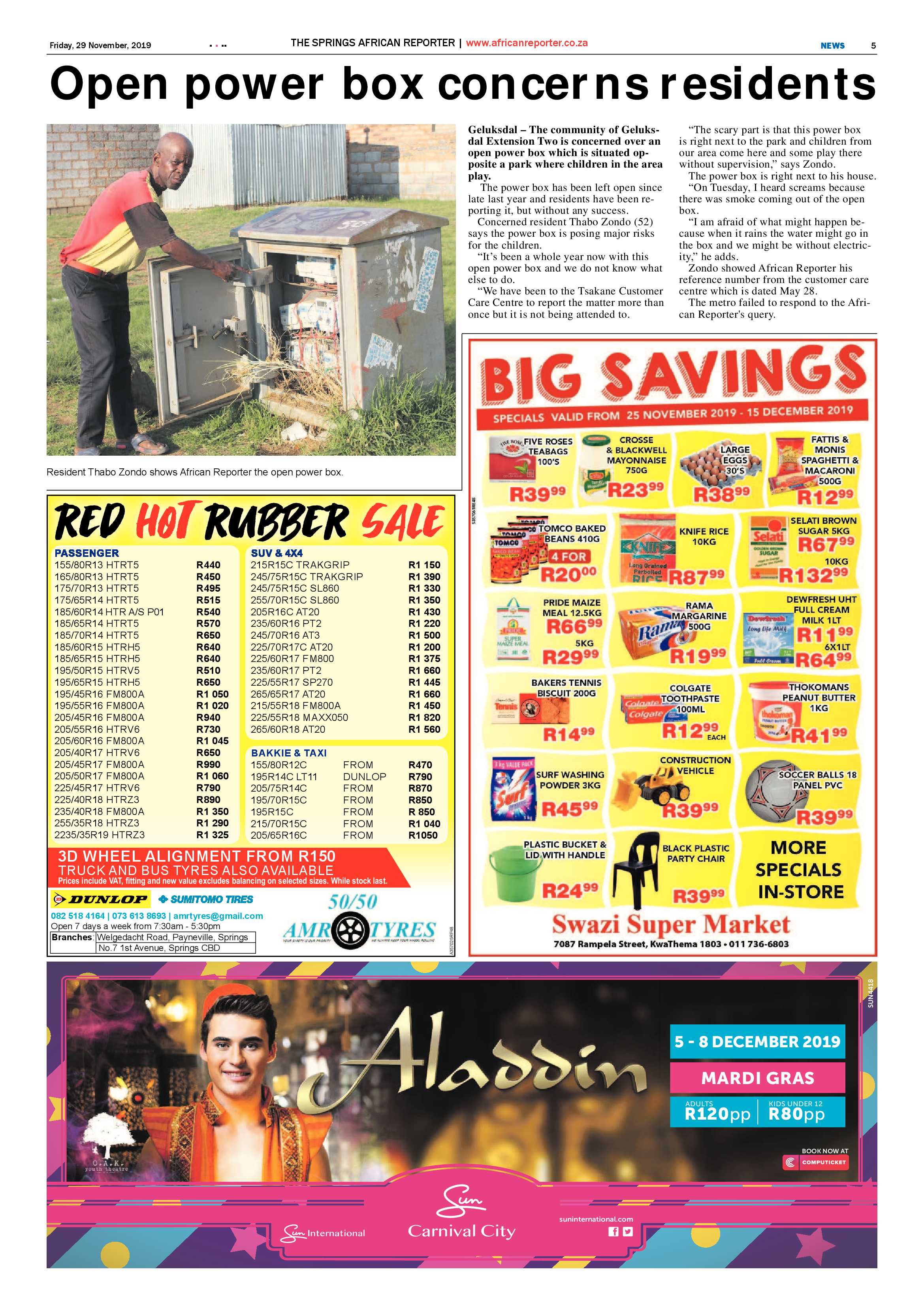 African Reporter 29 November 2019 page 5