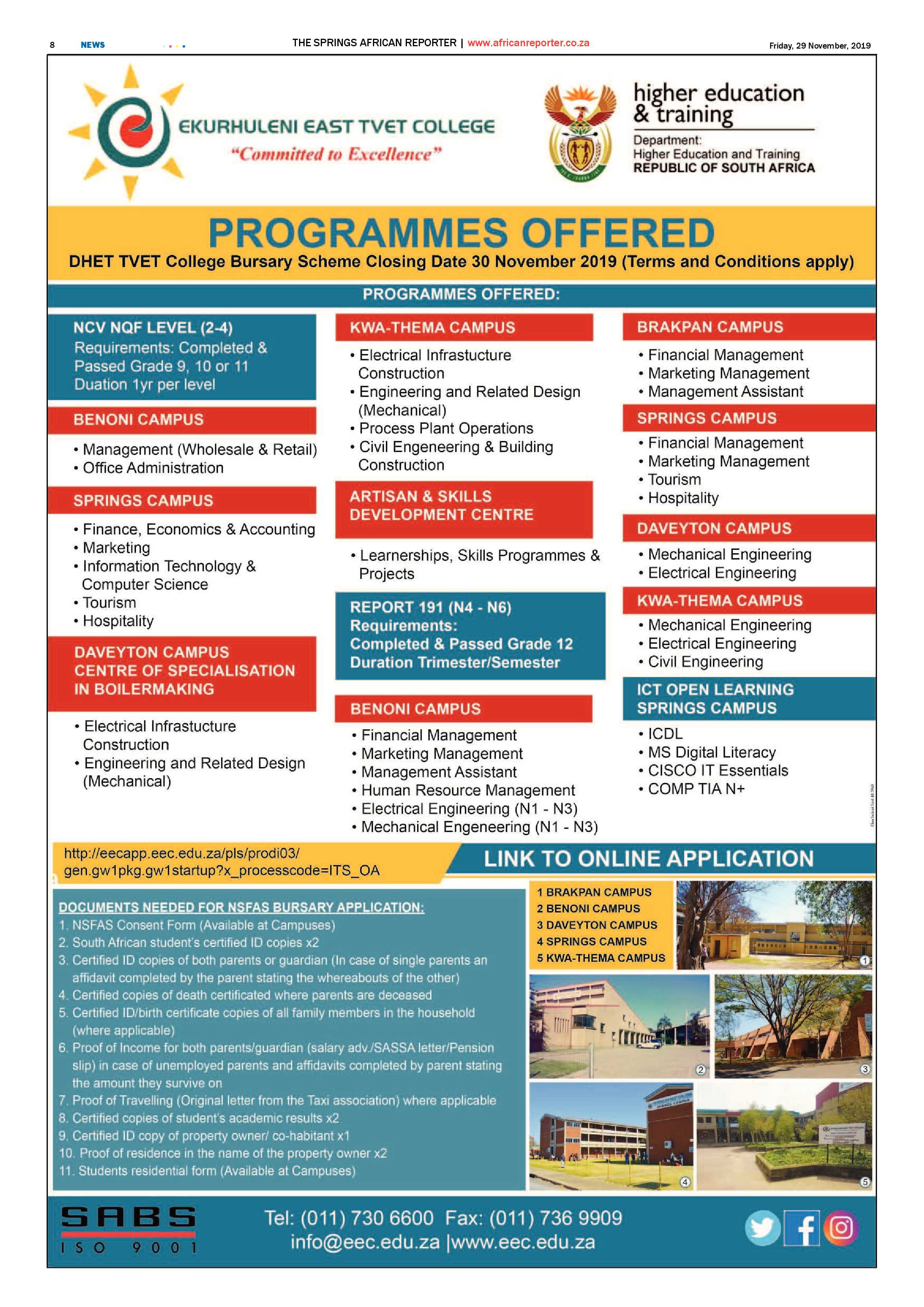 African Reporter 29 November 2019 page 8