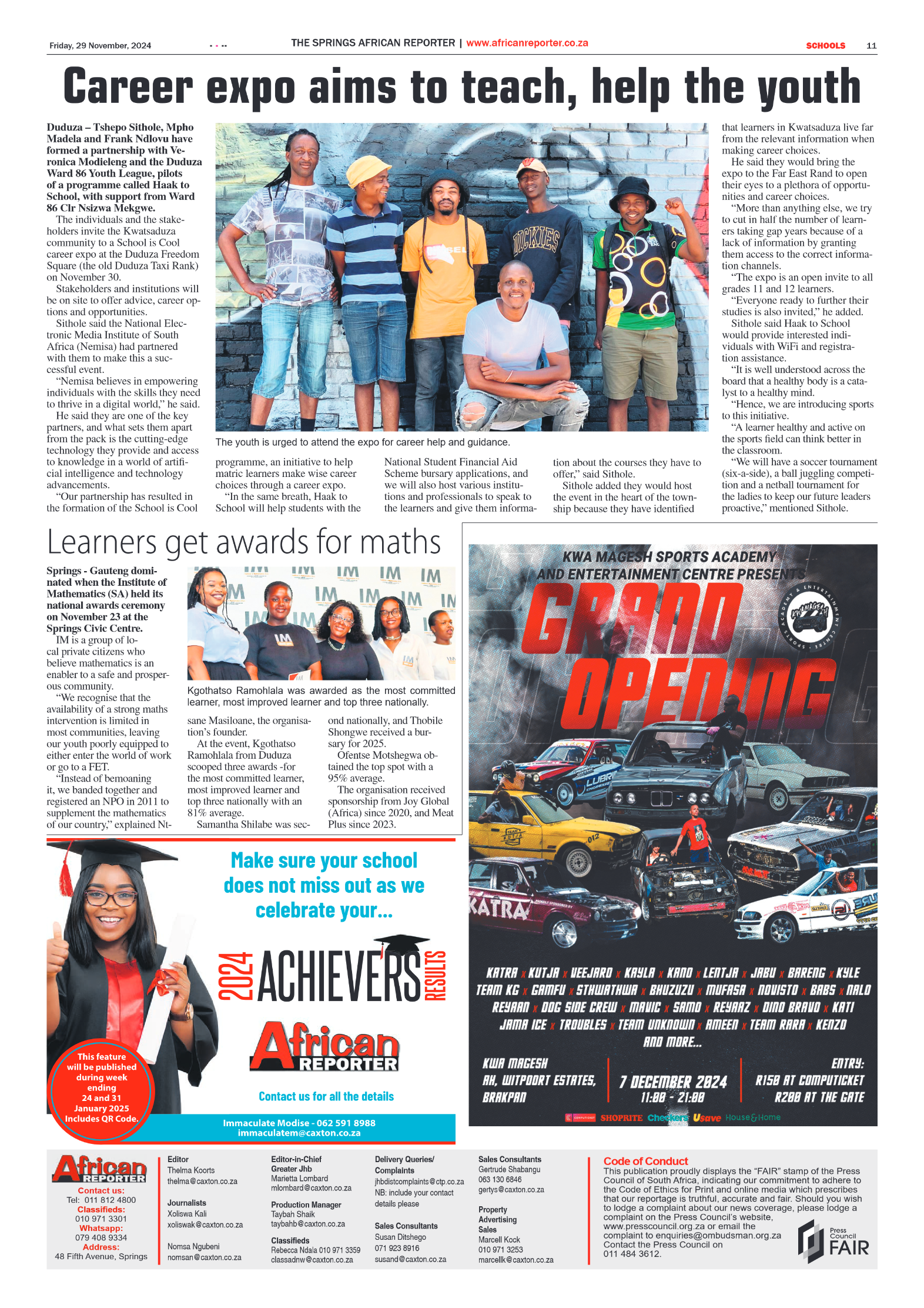 African Reporter 29 November 2024 page 11