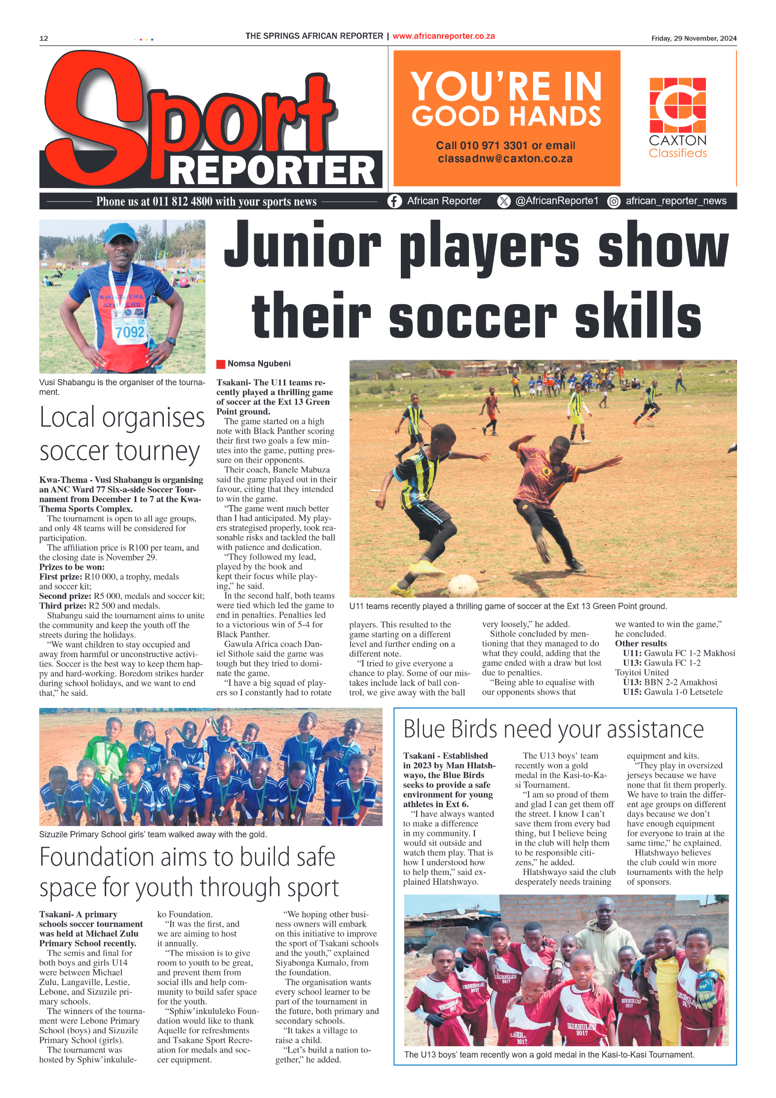 African Reporter 29 November 2024 page 12