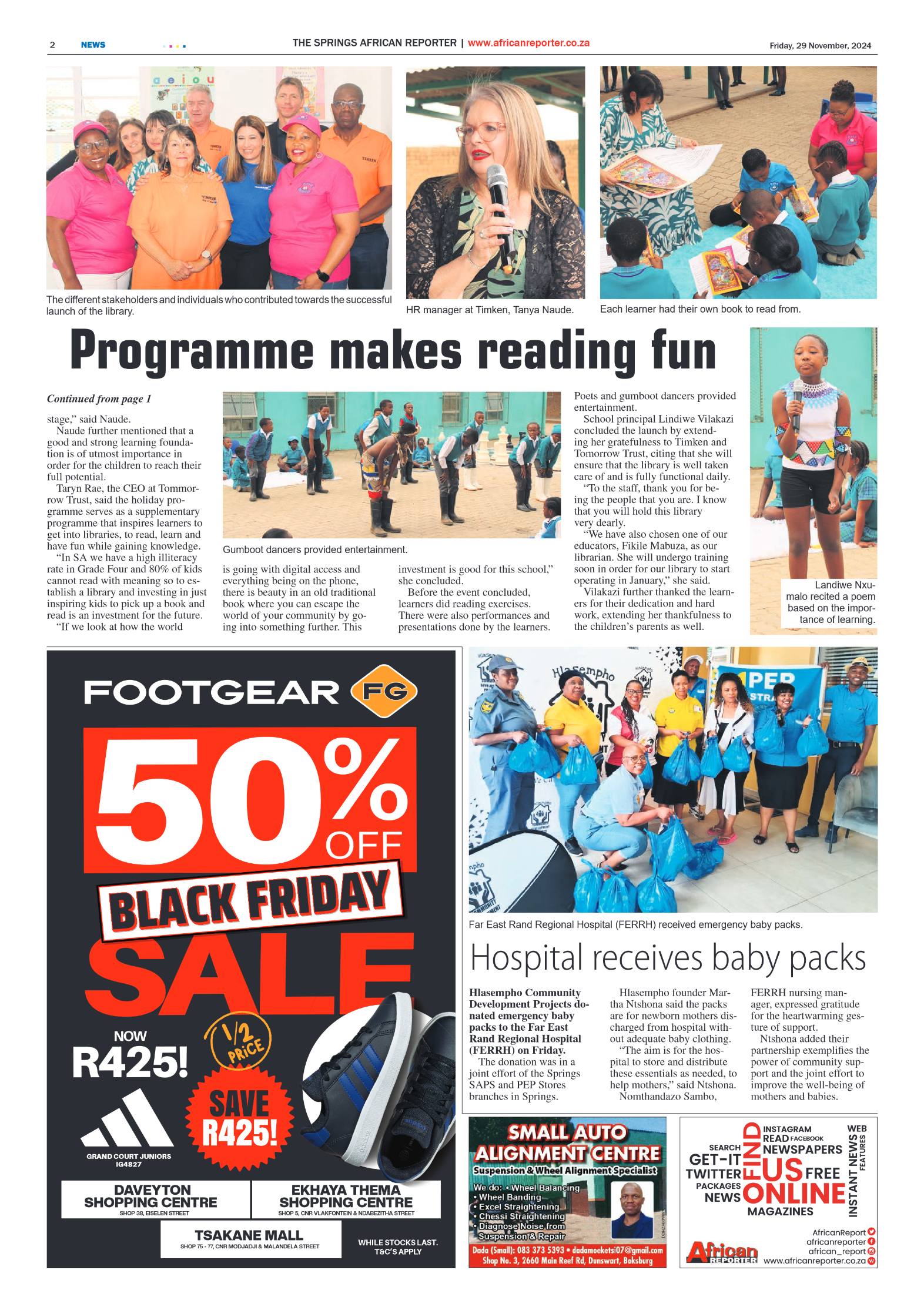 African Reporter 29 November 2024 page 2