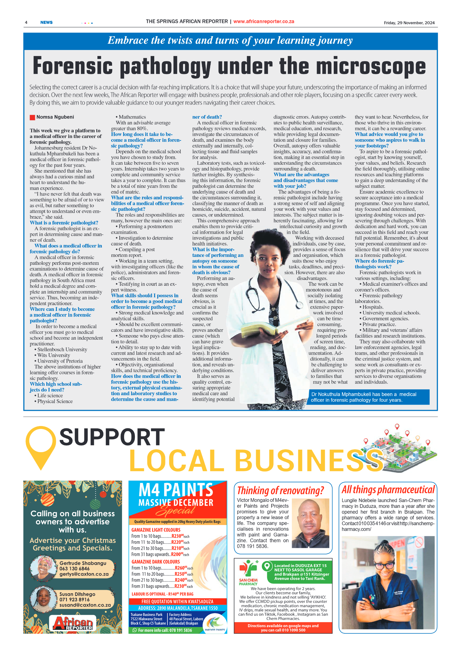 African Reporter 29 November 2024 page 4