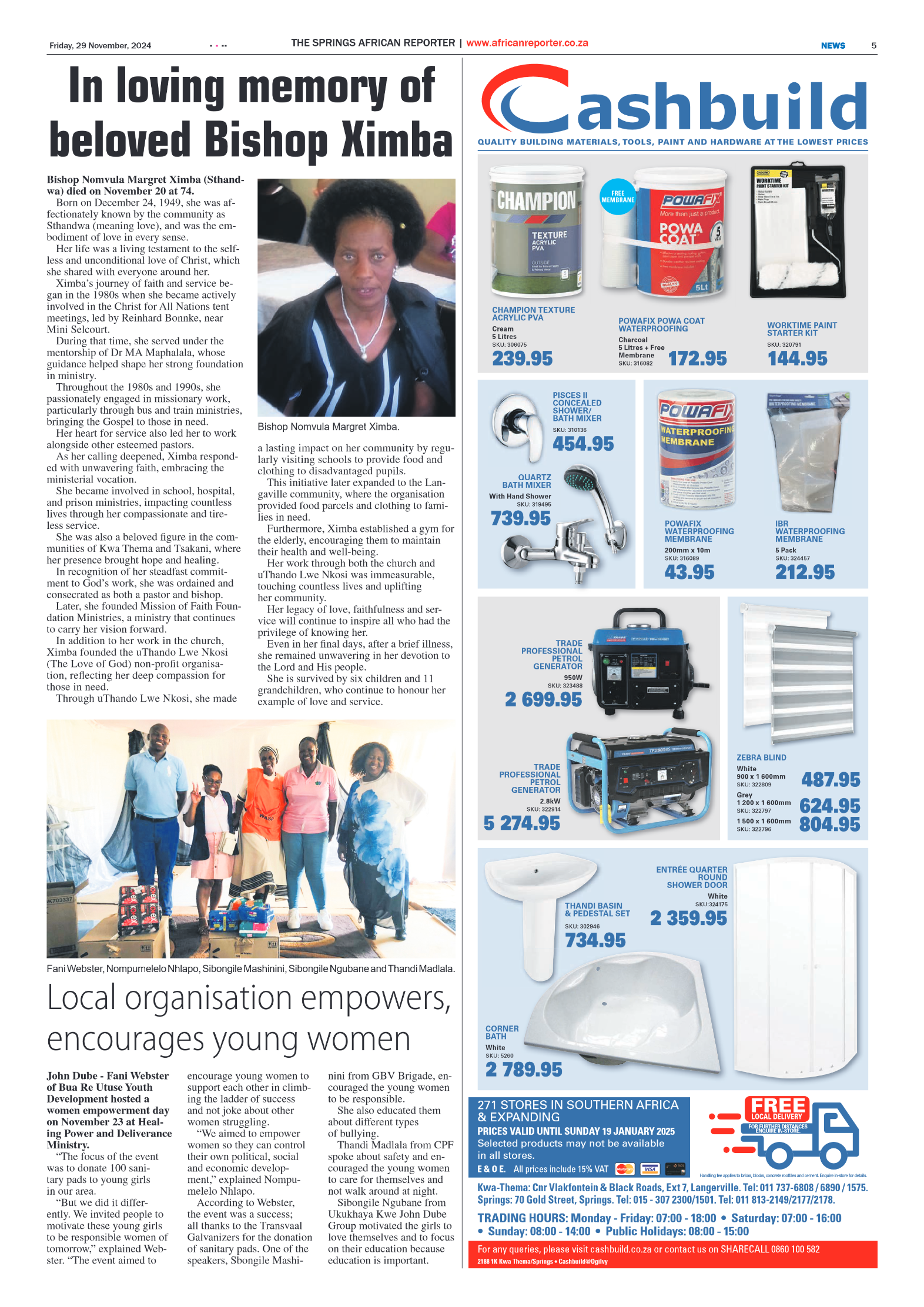 African Reporter 29 November 2024 page 5