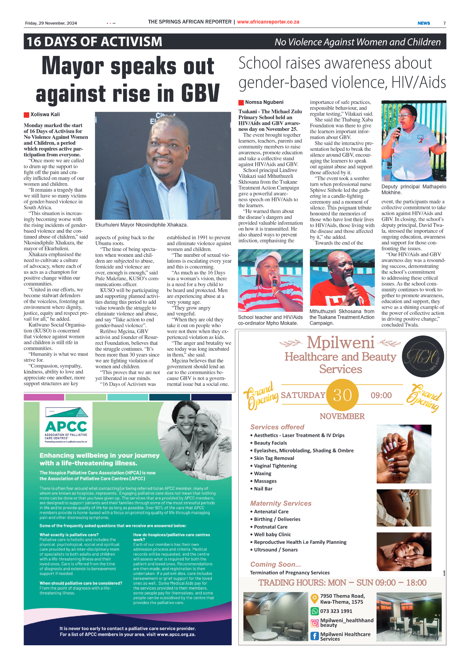 African Reporter 29 November 2024 page 7
