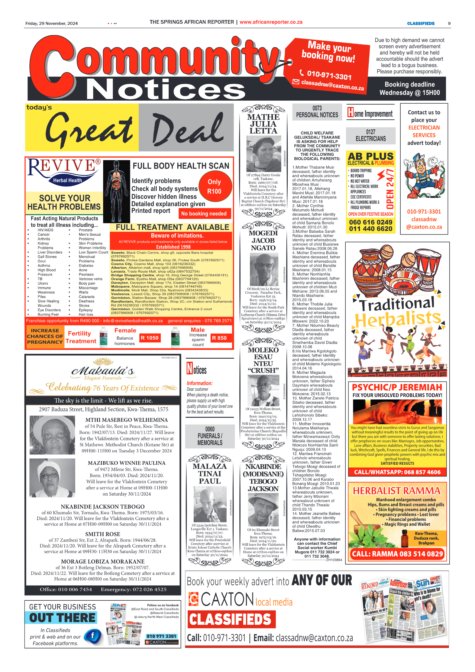 African Reporter 29 November 2024 page 9