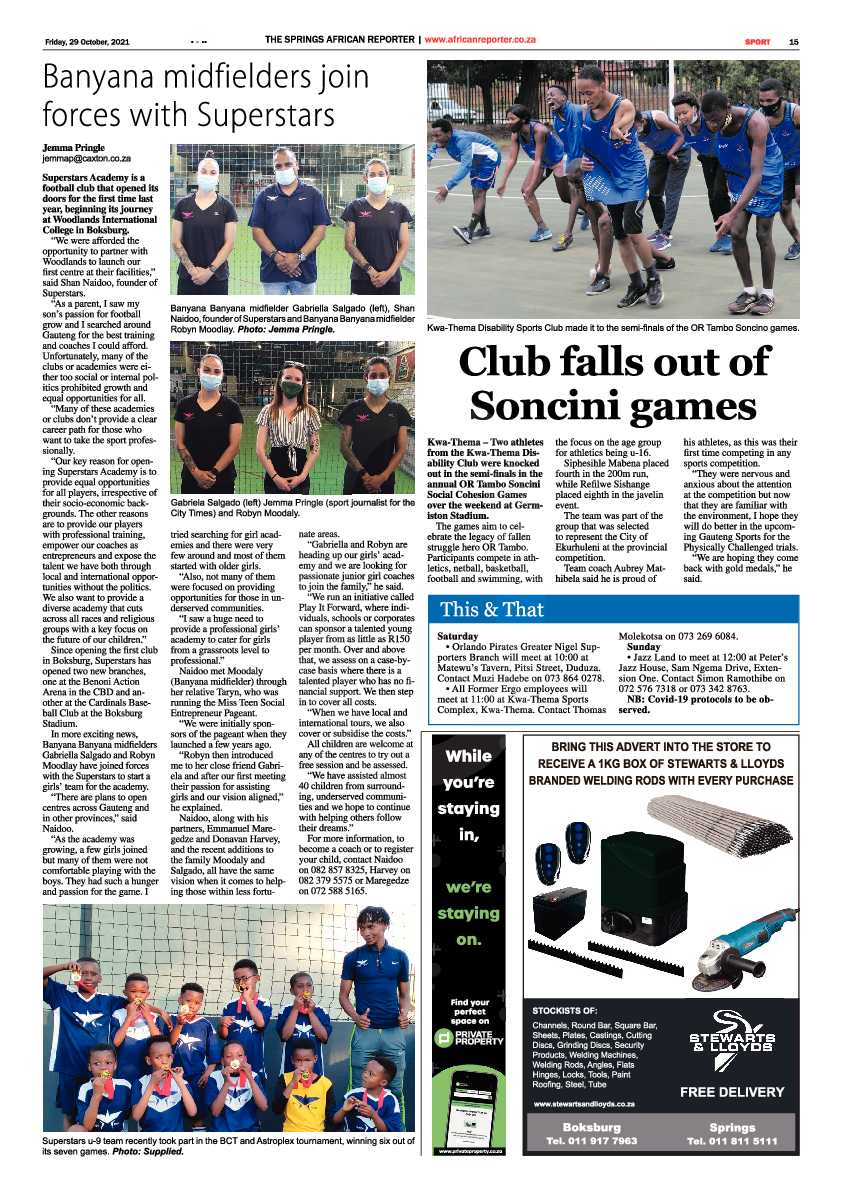 African Reporter 29 October 2021 page 15