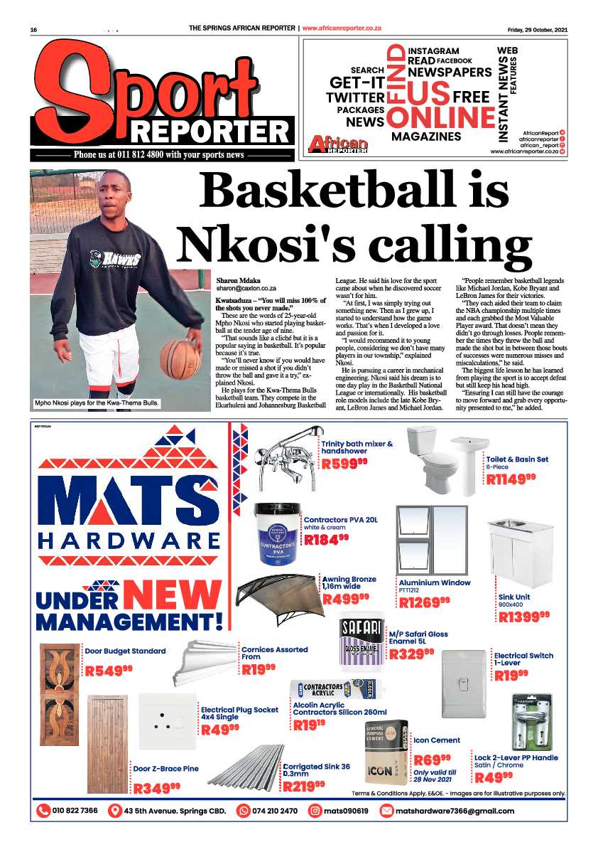 African Reporter 29 October 2021 page 16