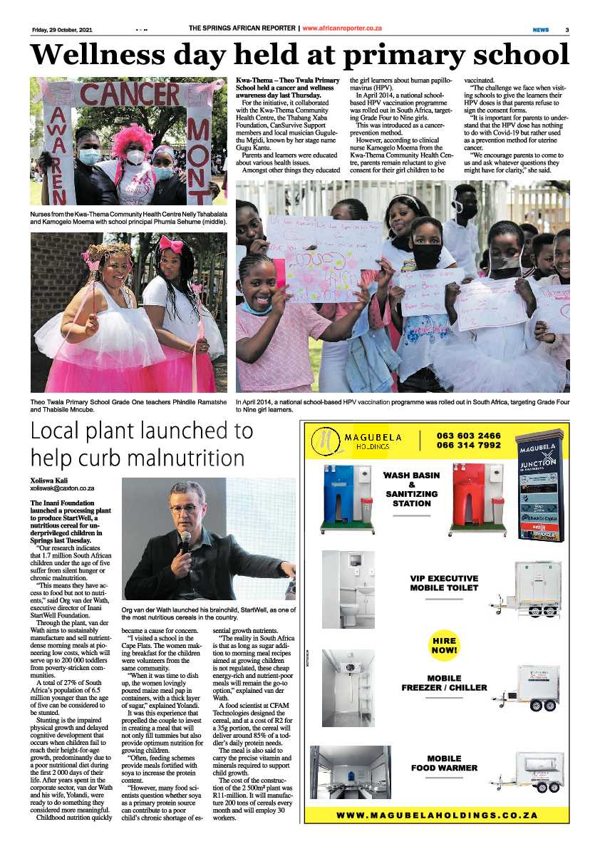 African Reporter 29 October 2021 page 3