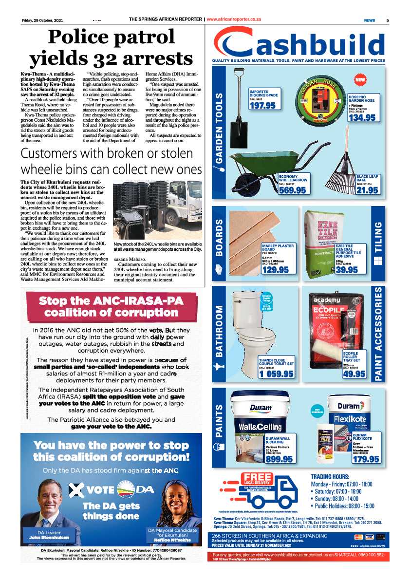 African Reporter 29 October 2021 page 5