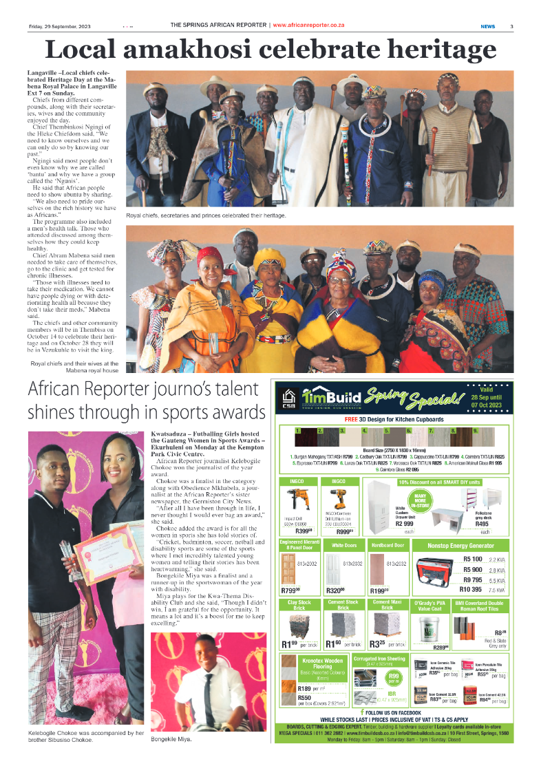 African Reporter 29 September 2023 page 3