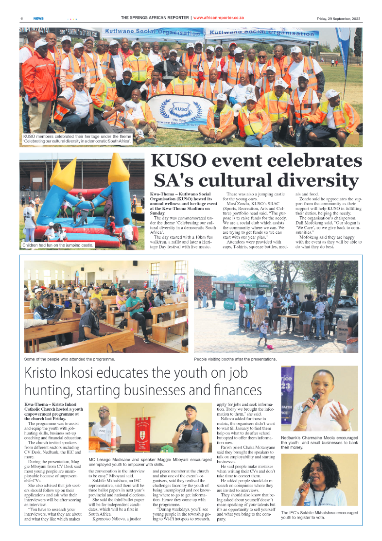 African Reporter 29 September 2023 page 6