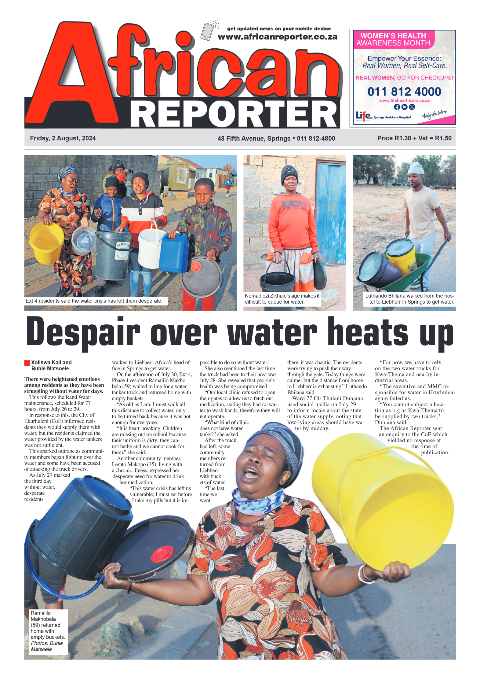 African Reporter 2 August 2024 page 1