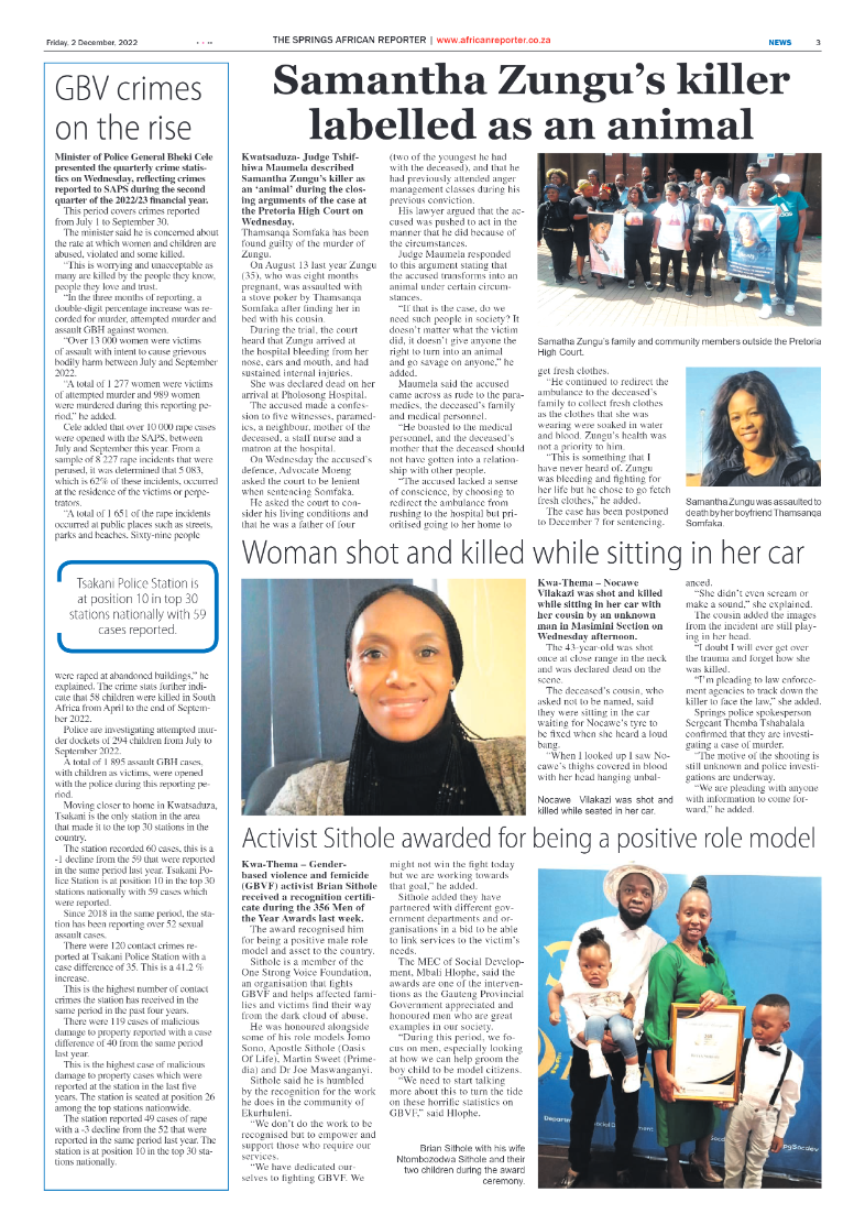 African Reporter 2 Dec 2022 page 3