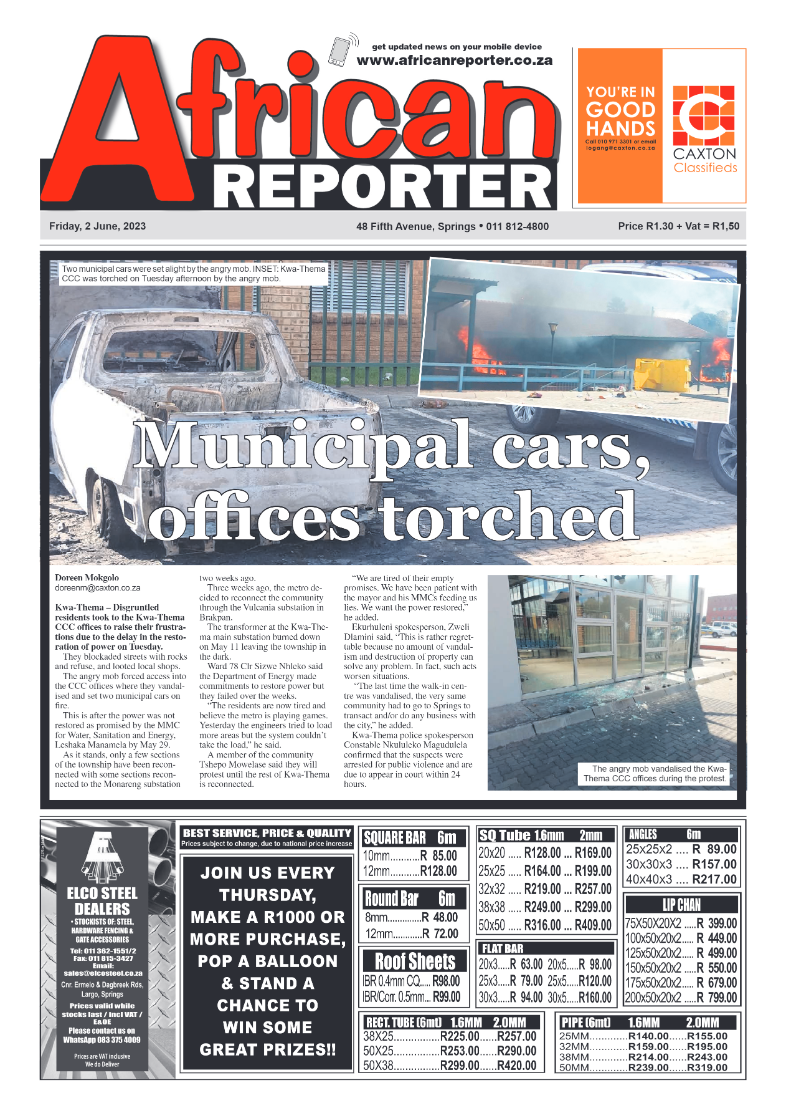 African Reporter 2 June 2023 page 1