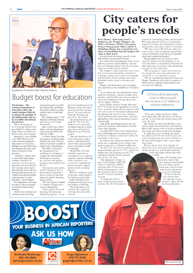 African Reporter 2 June 2023 page 6
