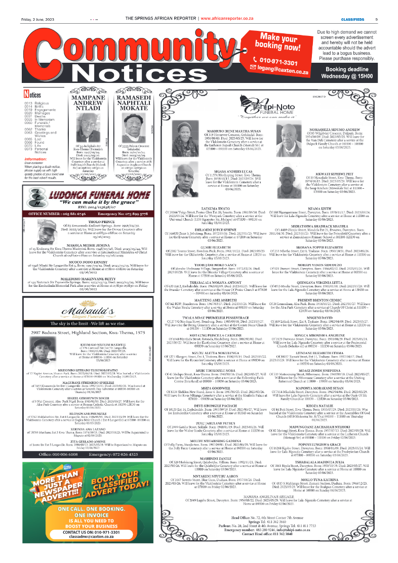 African Reporter 2 June 2023 page 9