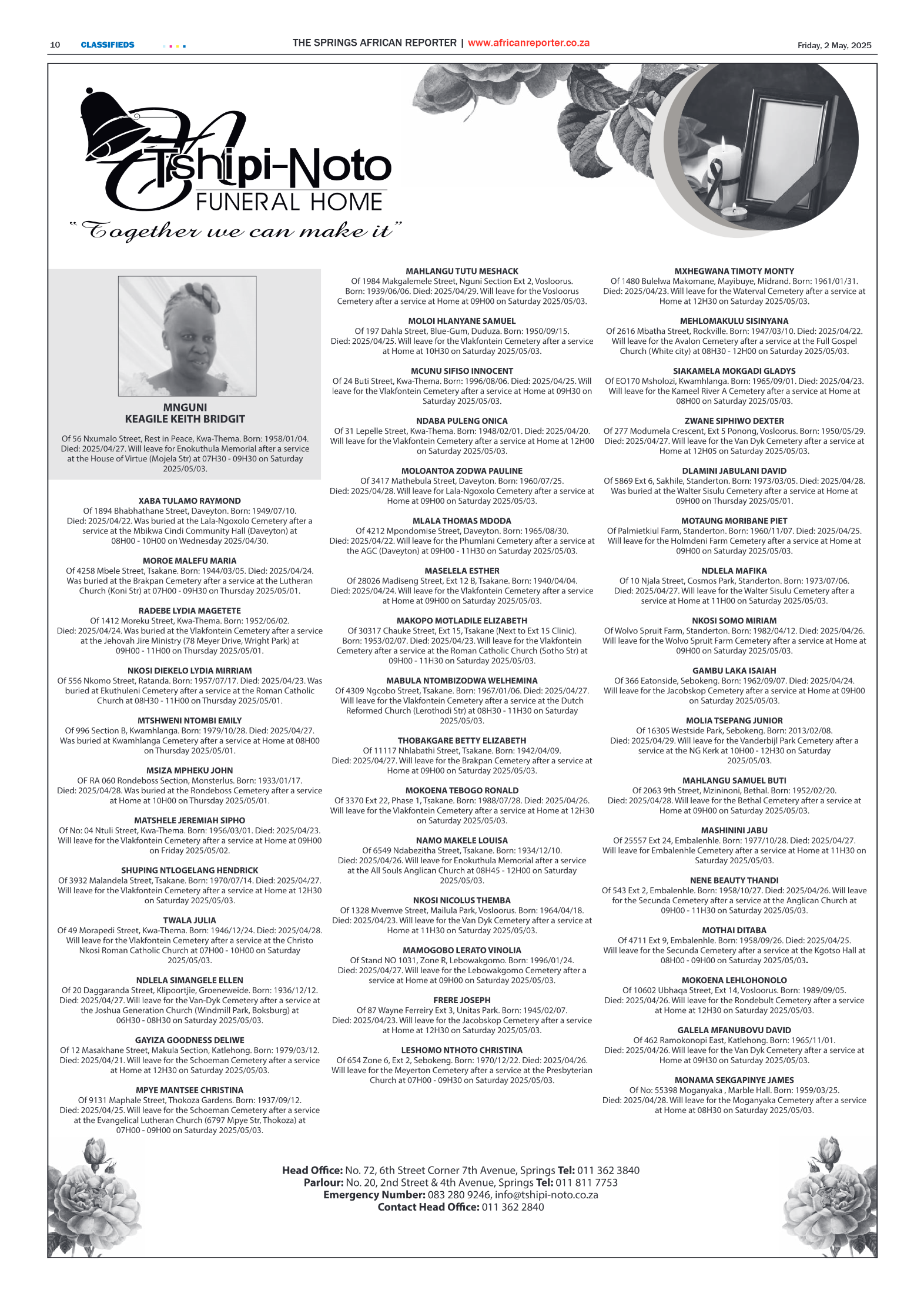African Reporter 2 May 2025 page 10