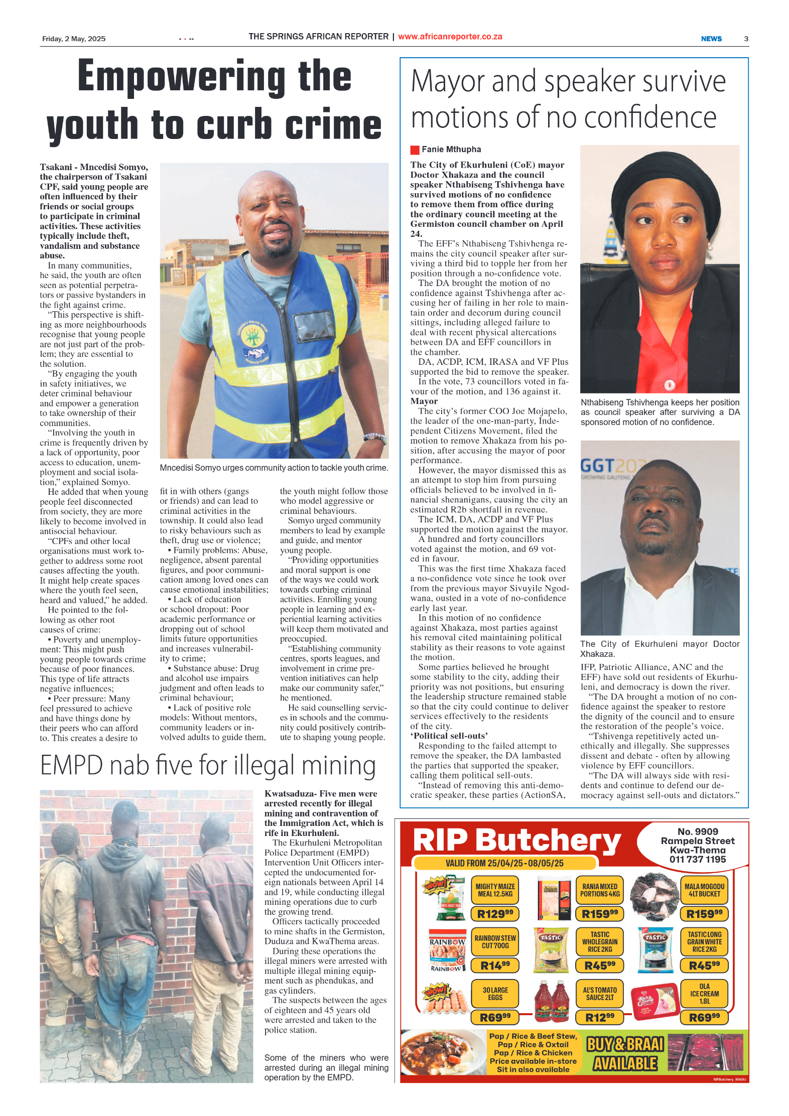 African Reporter 2 May 2025 page 3