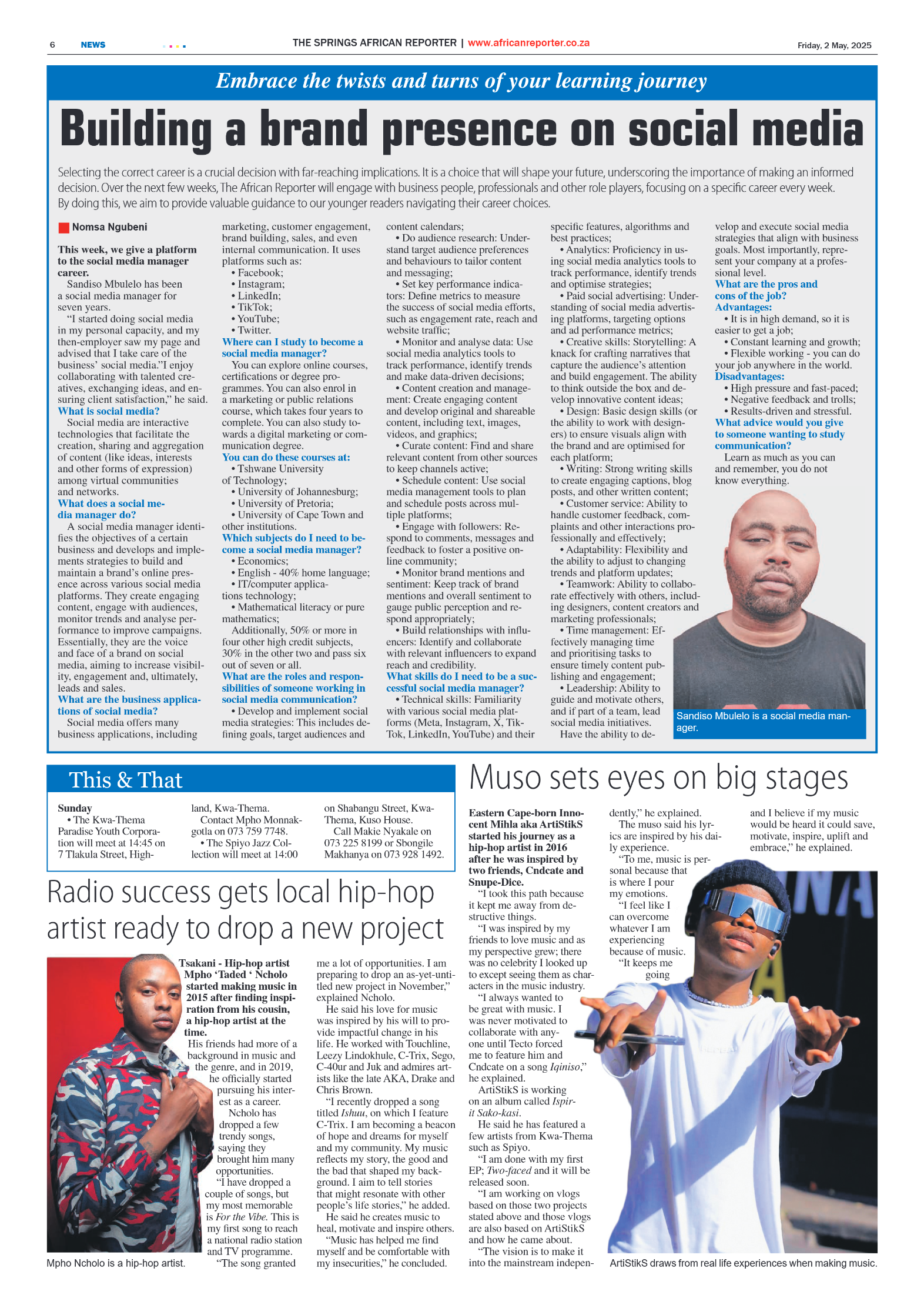 African Reporter 2 May 2025 page 6