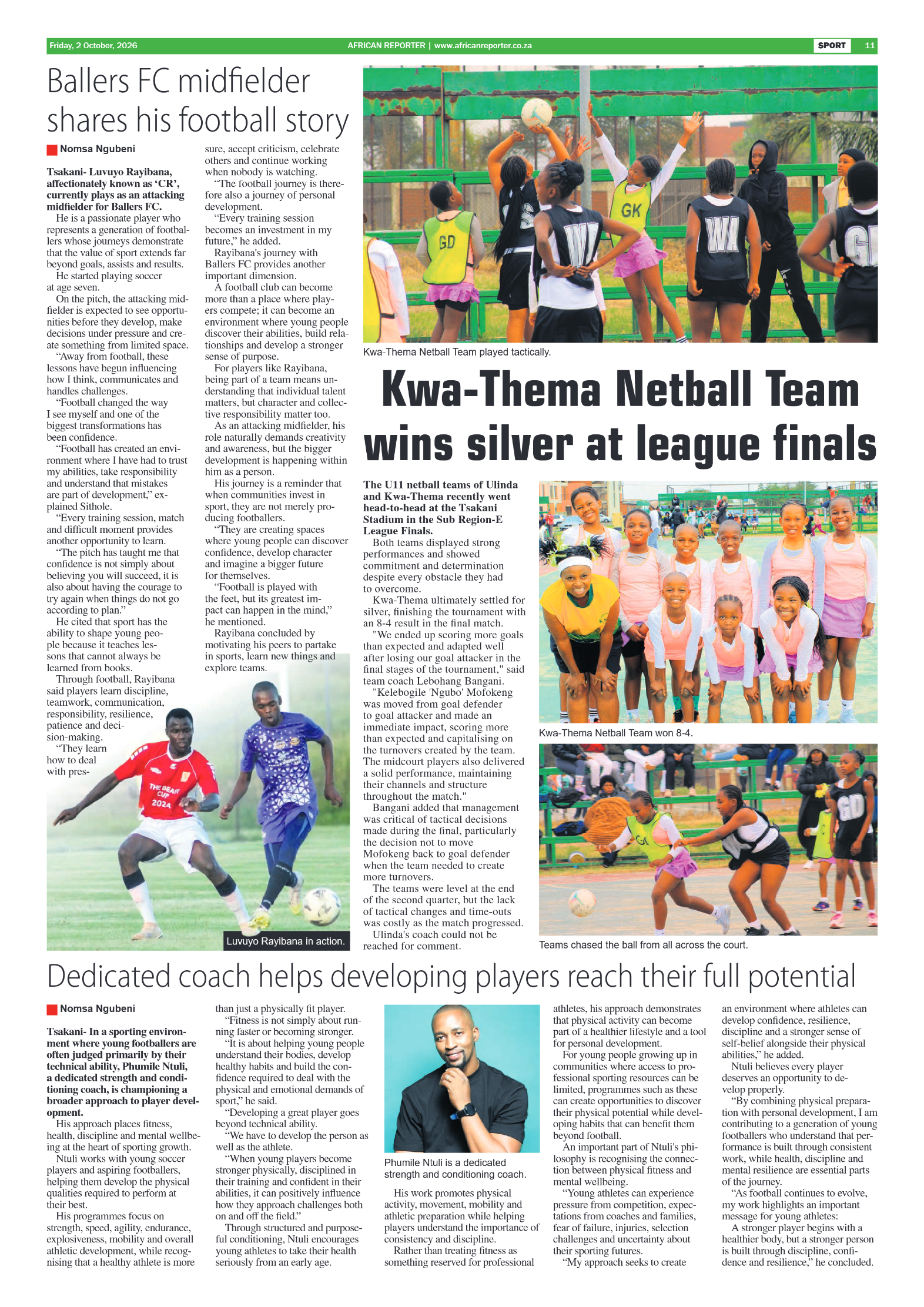 African Reporter 2 October 2026 page 11
