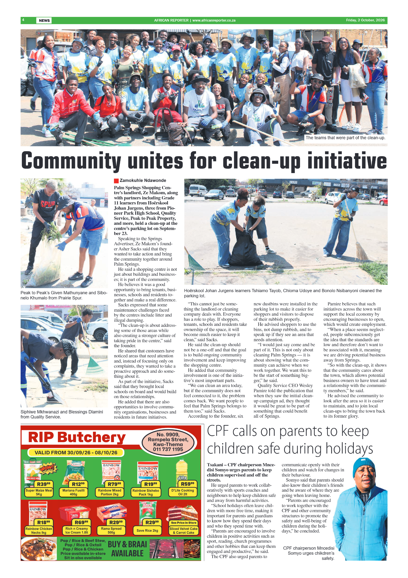 African Reporter 2 October 2026 page 4