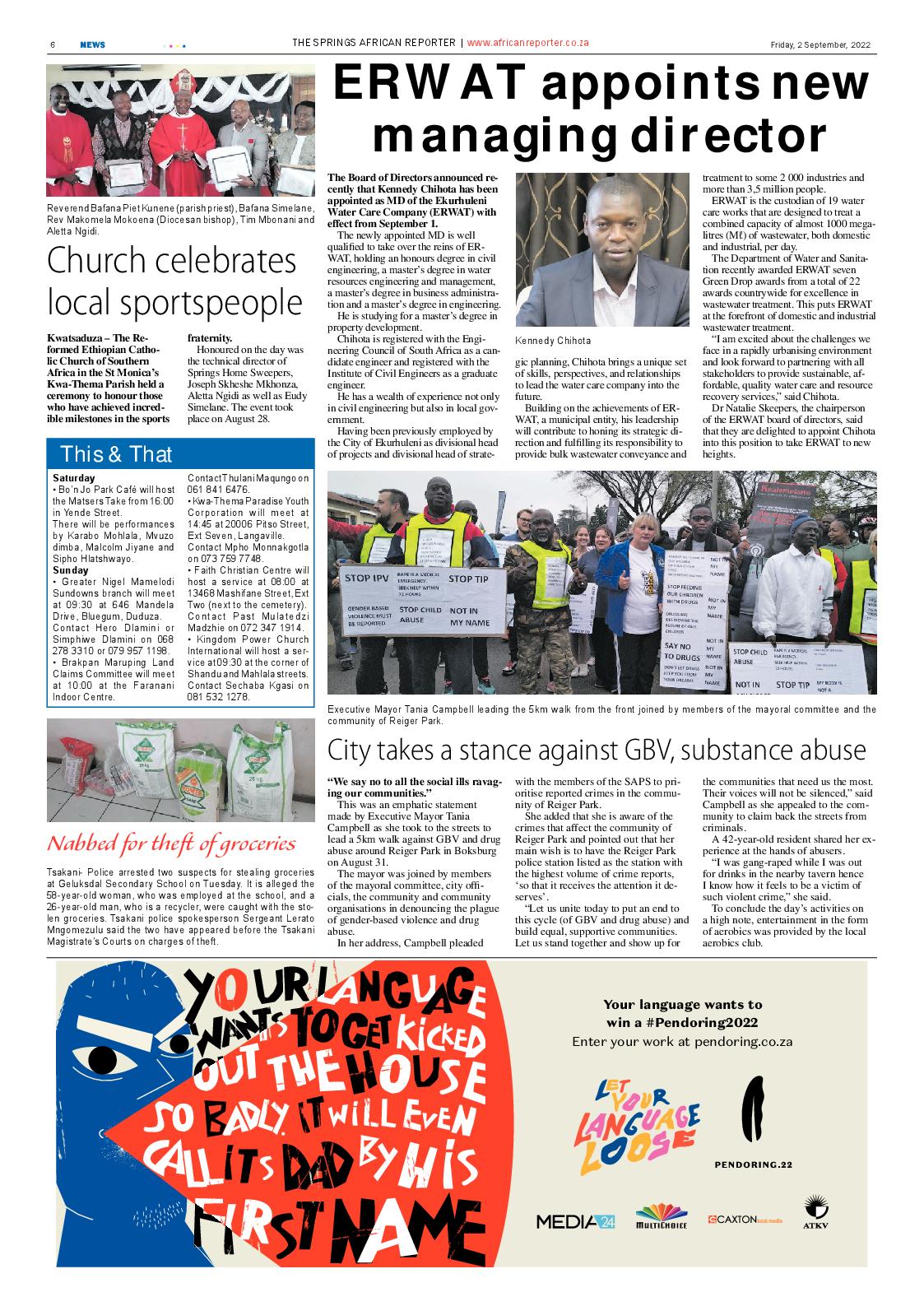 African Reporter 2 Sep 2022 page 6