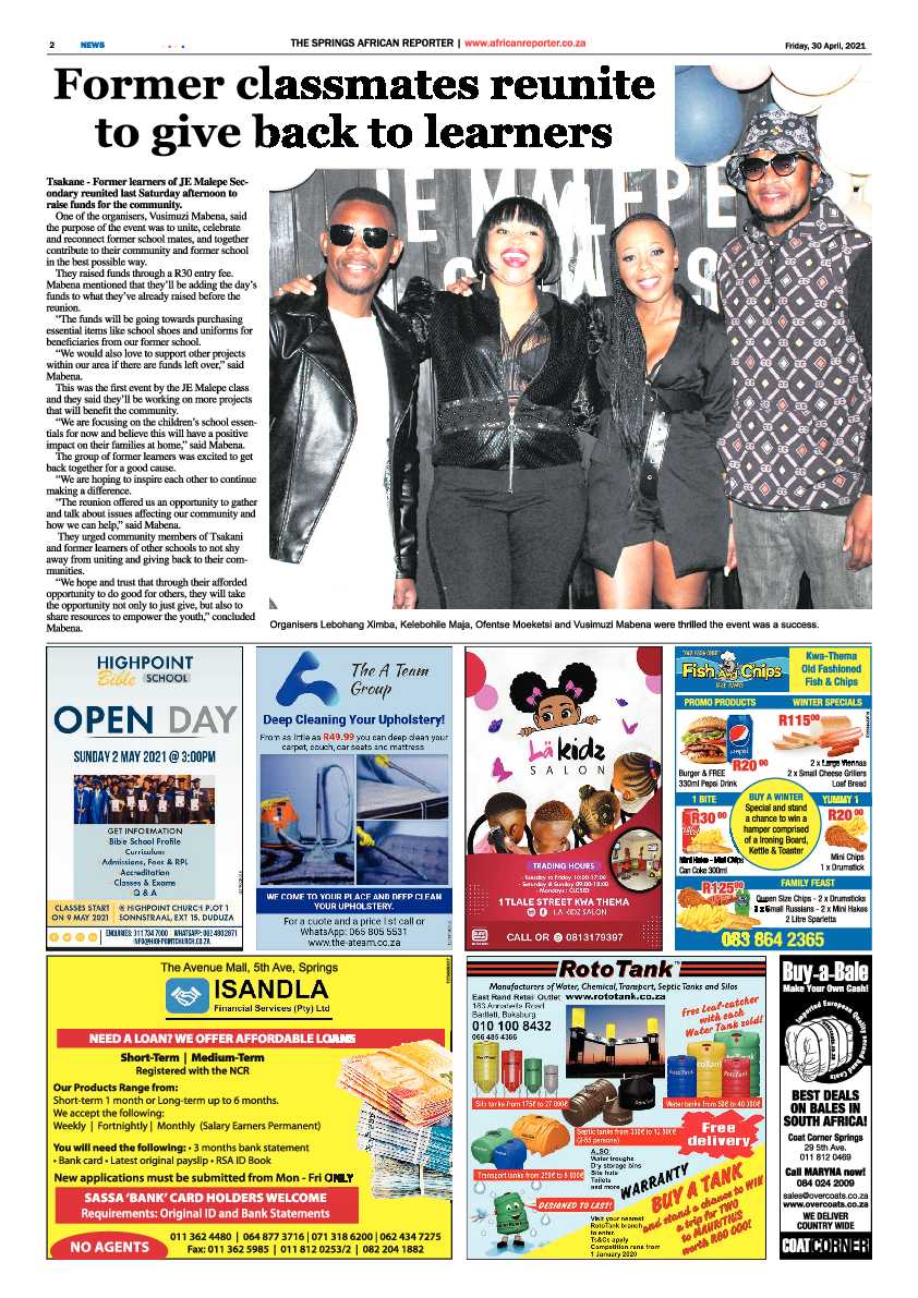 African Reporter 30 April 2021 page 2