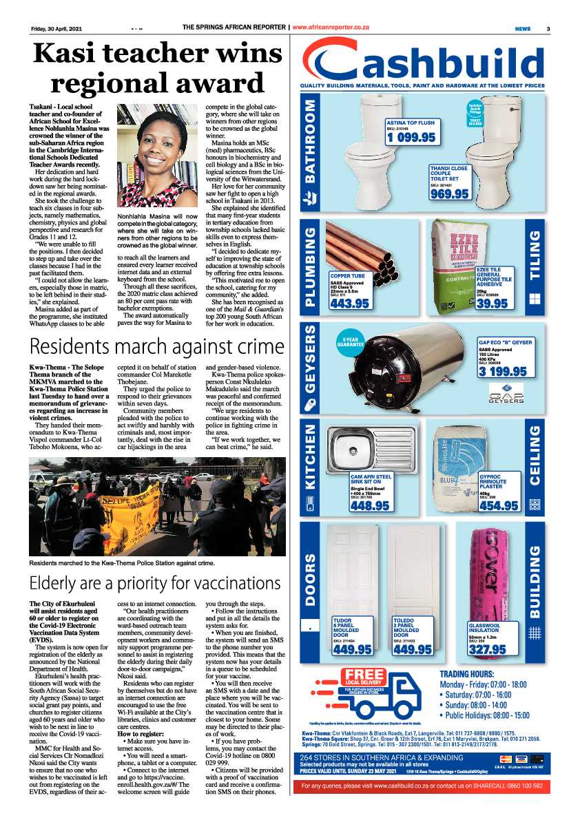 African Reporter 30 April 2021 page 3