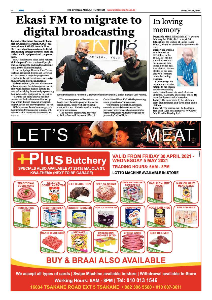 African Reporter 30 April 2021 page 4
