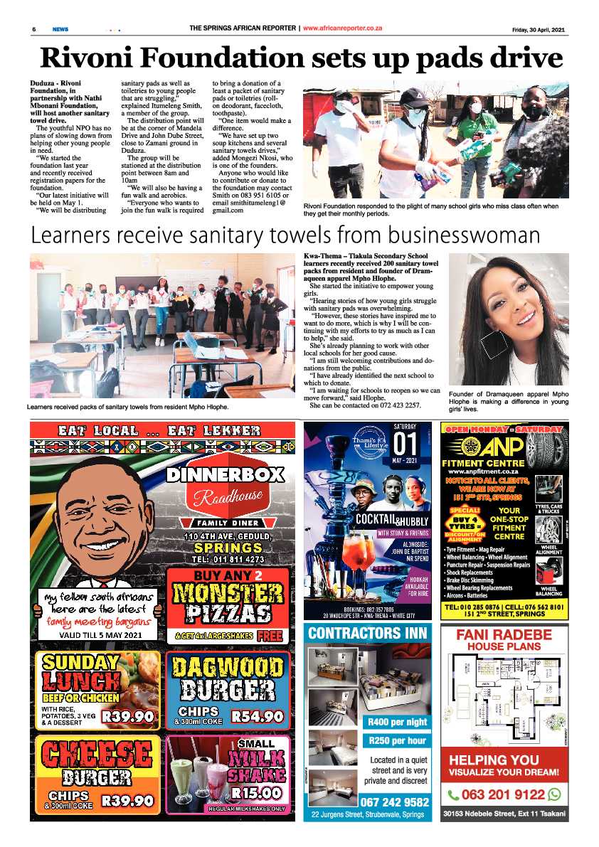 African Reporter 30 April 2021 page 6