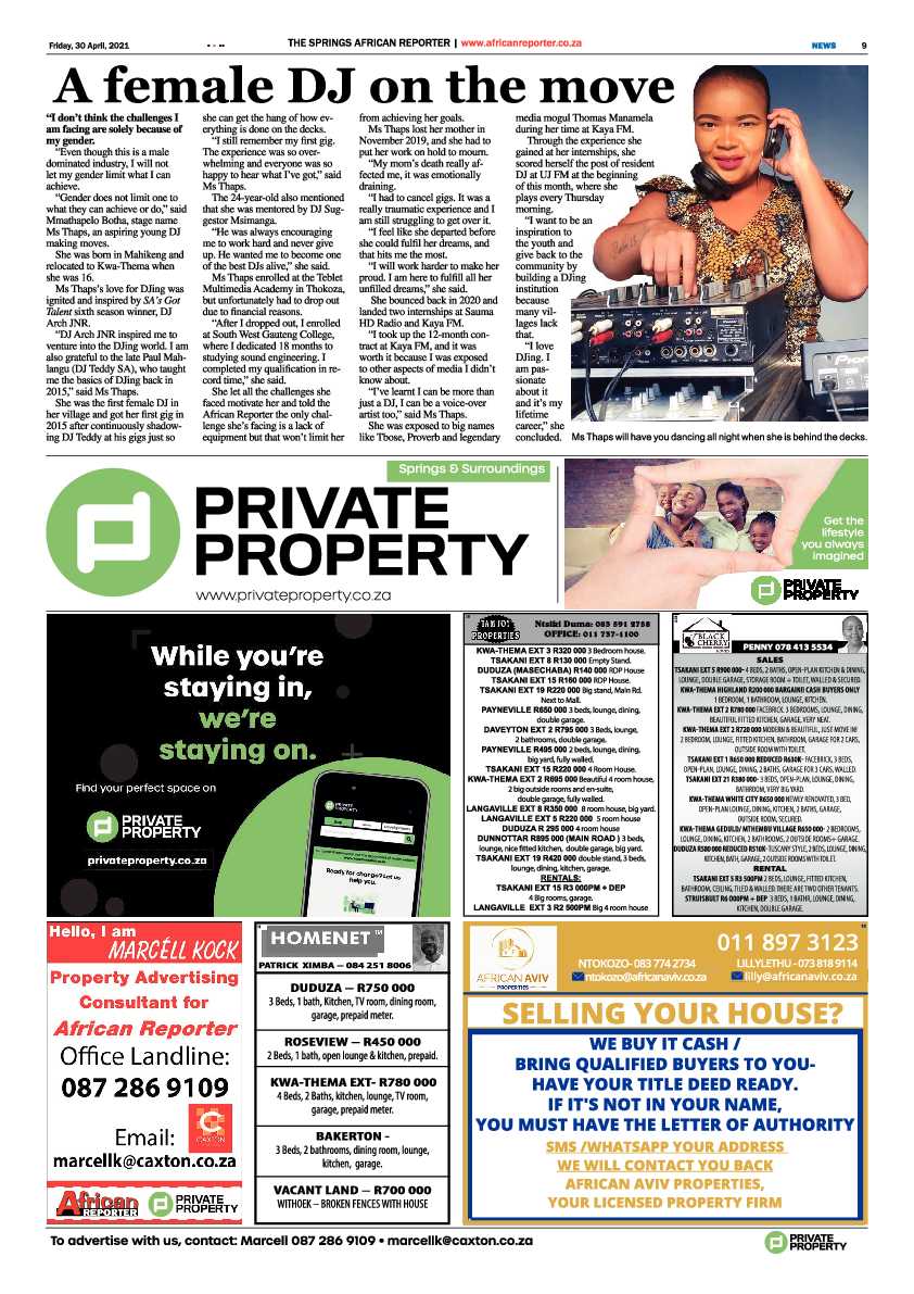 African Reporter 30 April 2021 page 9