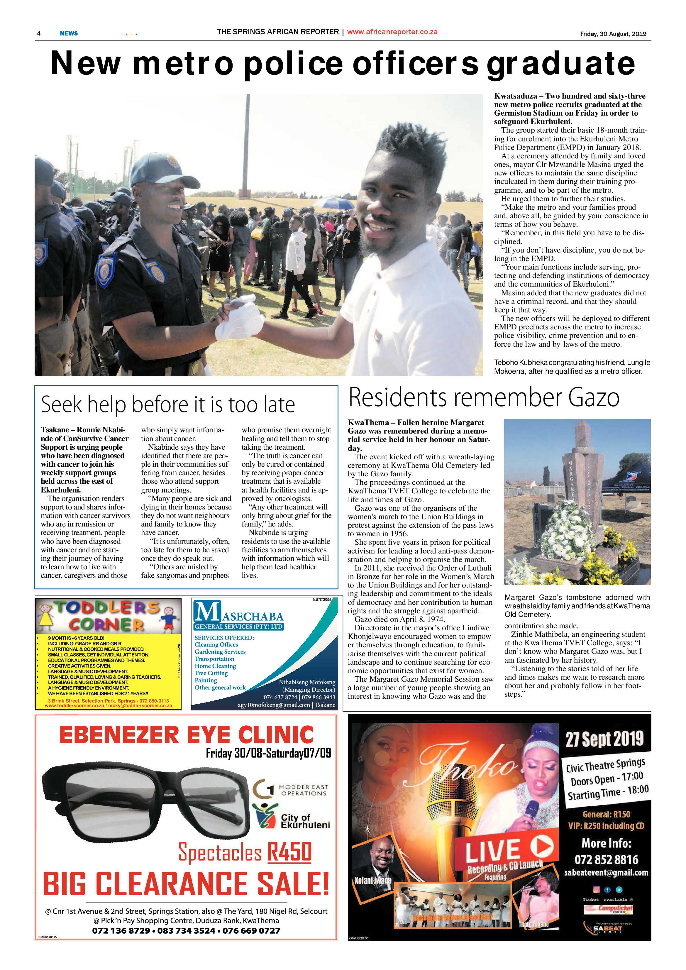 African Reporter 30 August 2019 page 4