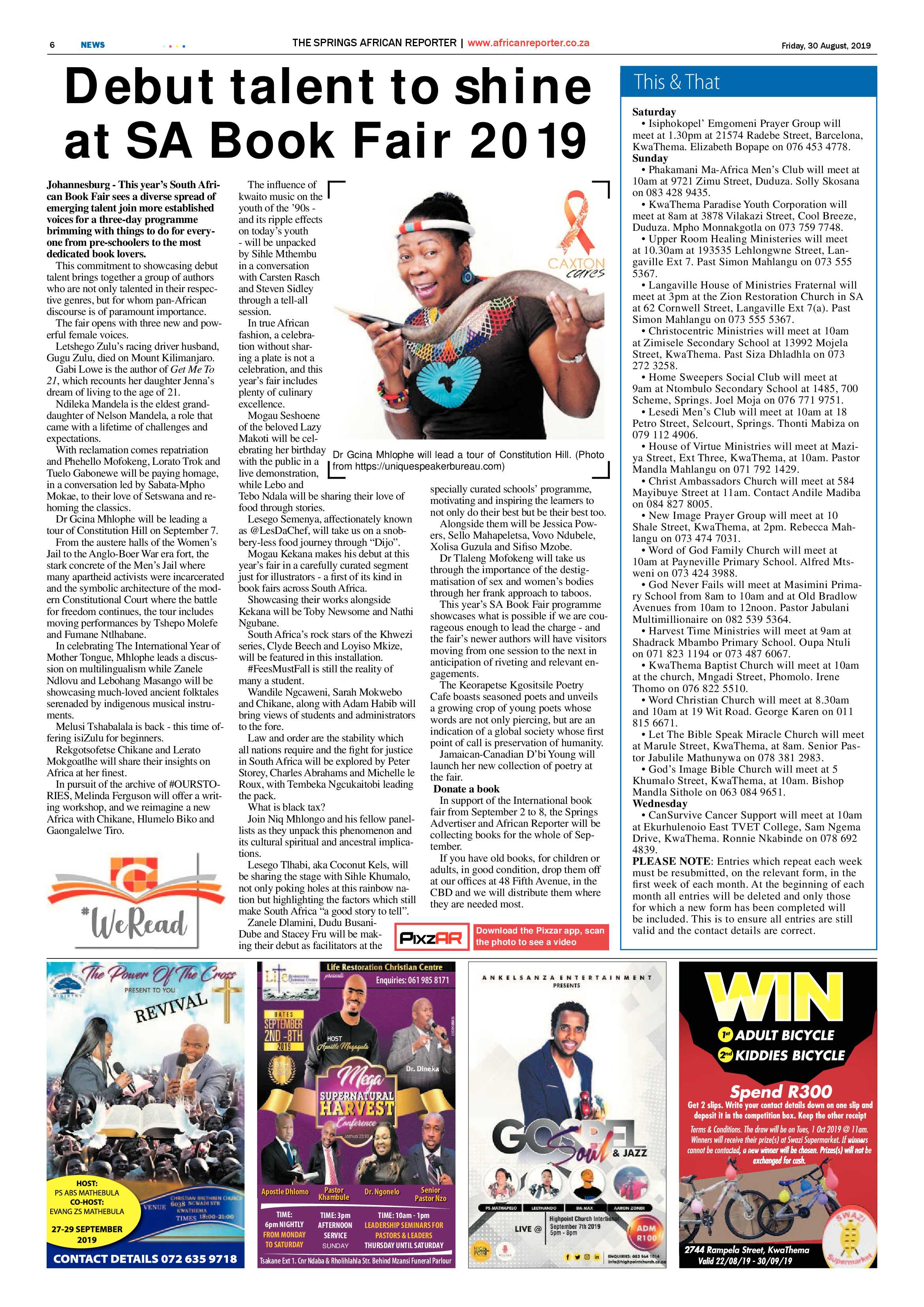 African Reporter 30 August 2019 page 6