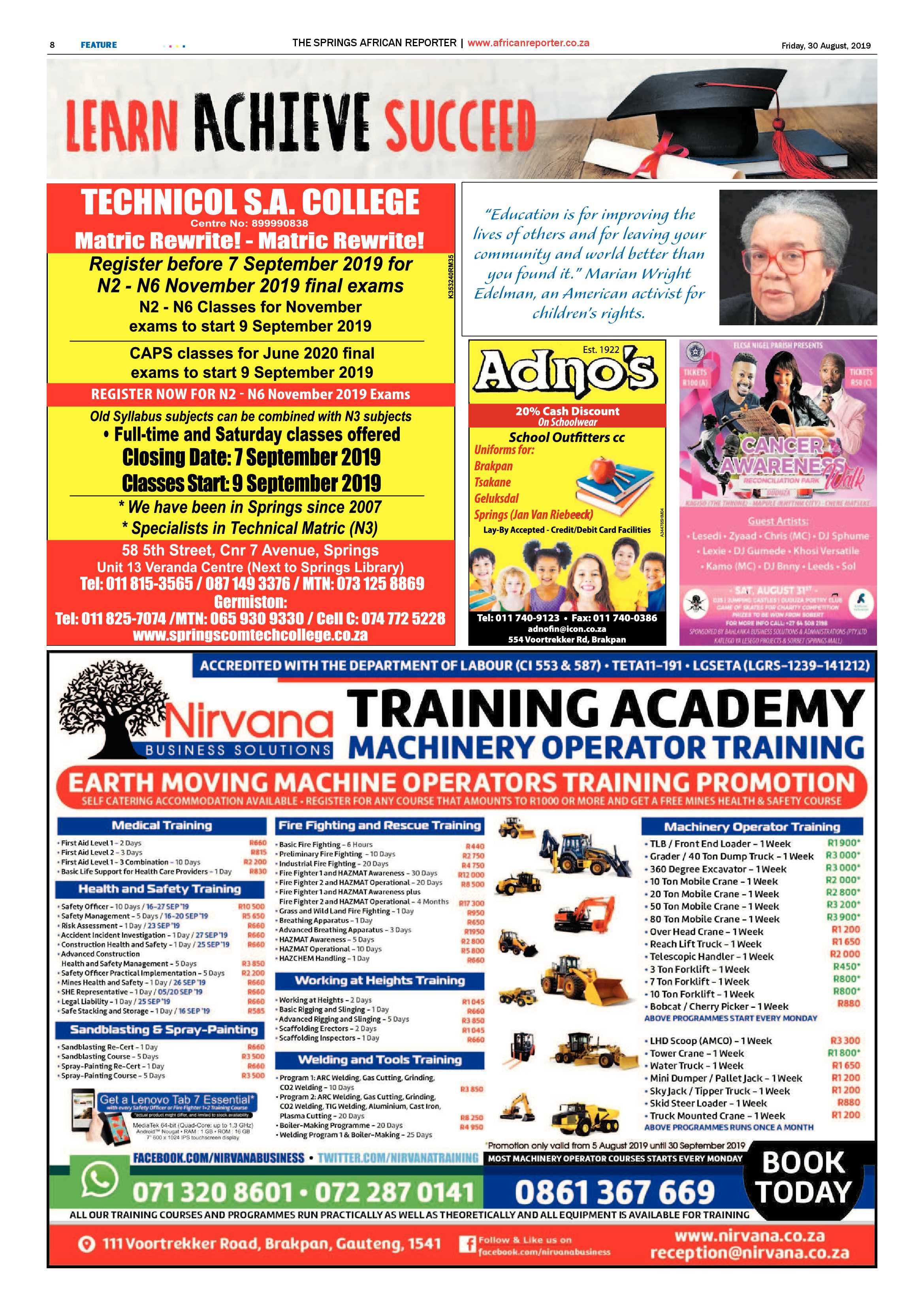 African Reporter 30 August 2019 page 8