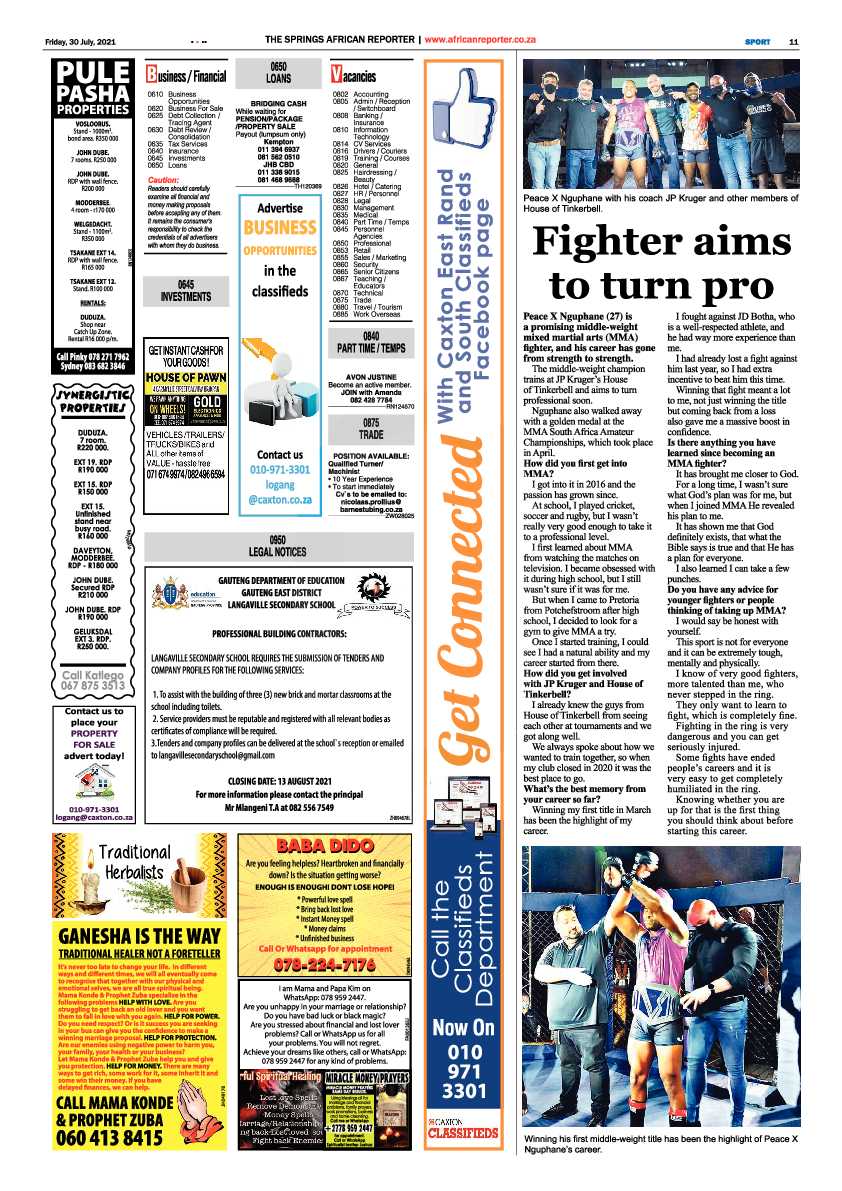 African Reporter 30 July 2021 page 11