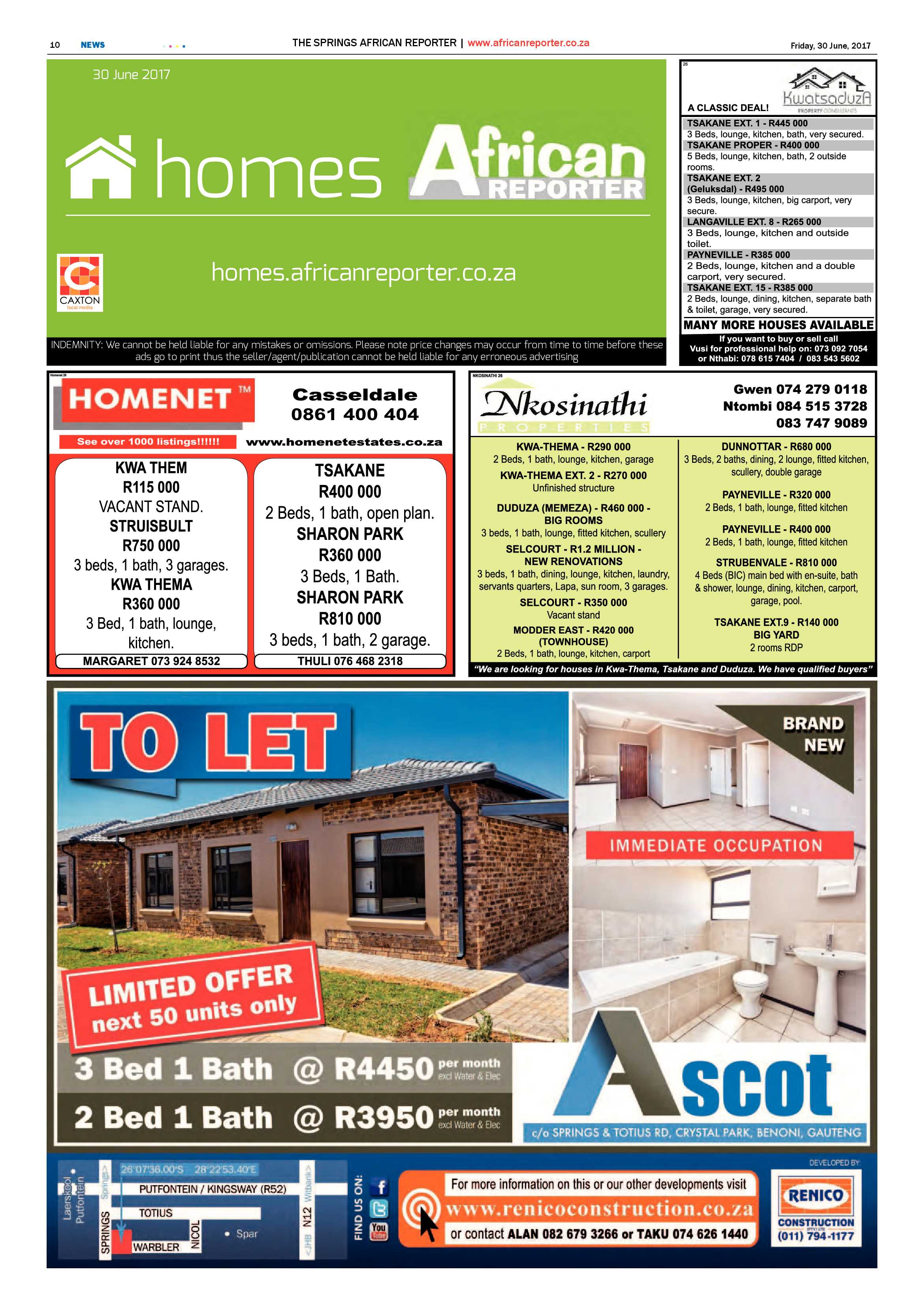 African Reporter 30 June 2017 page 10