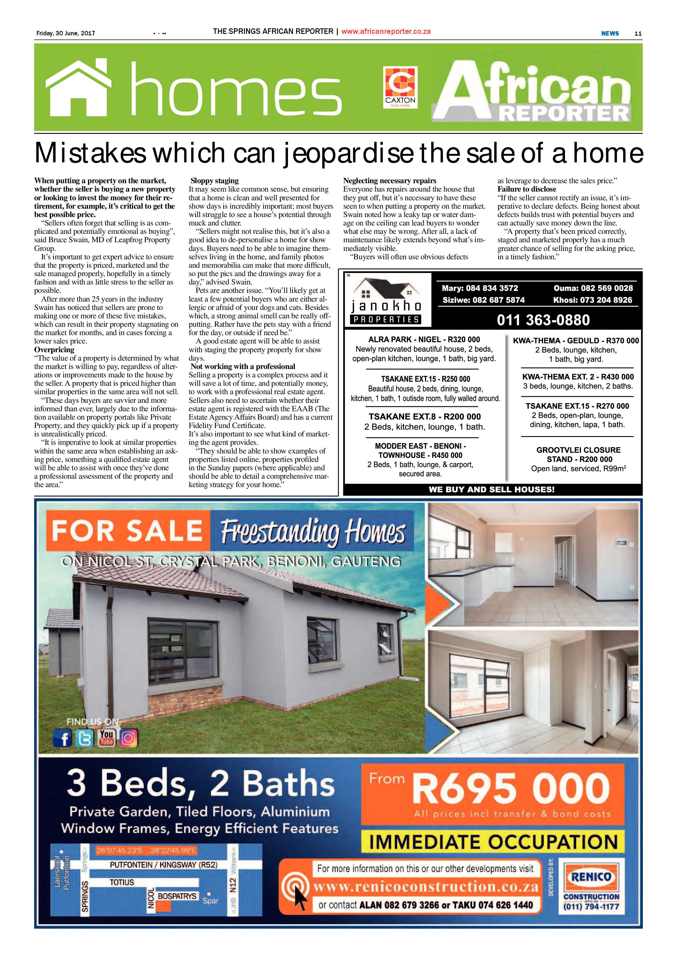 African Reporter 30 June 2017 page 11