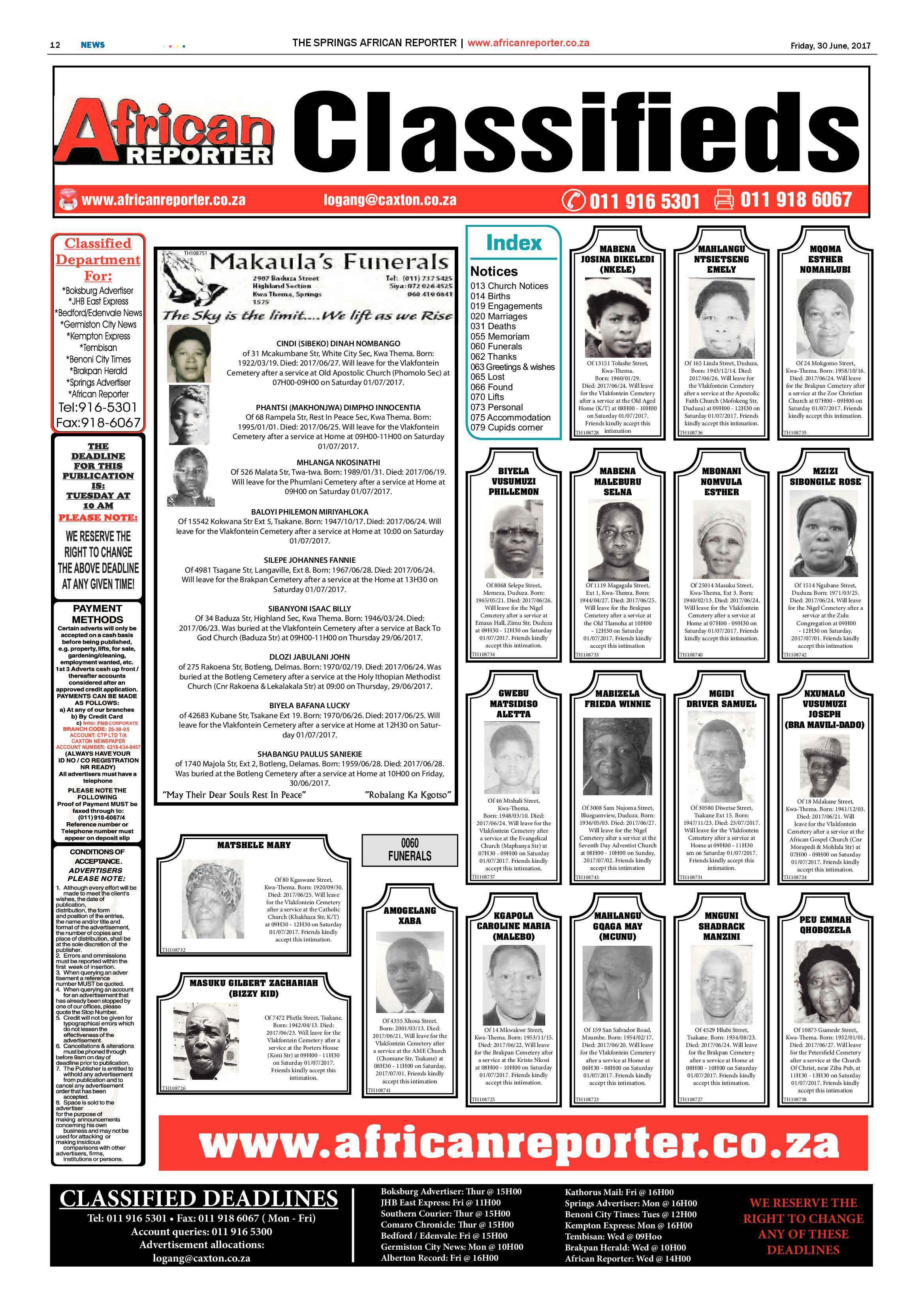 African Reporter 30 June 2017 page 12