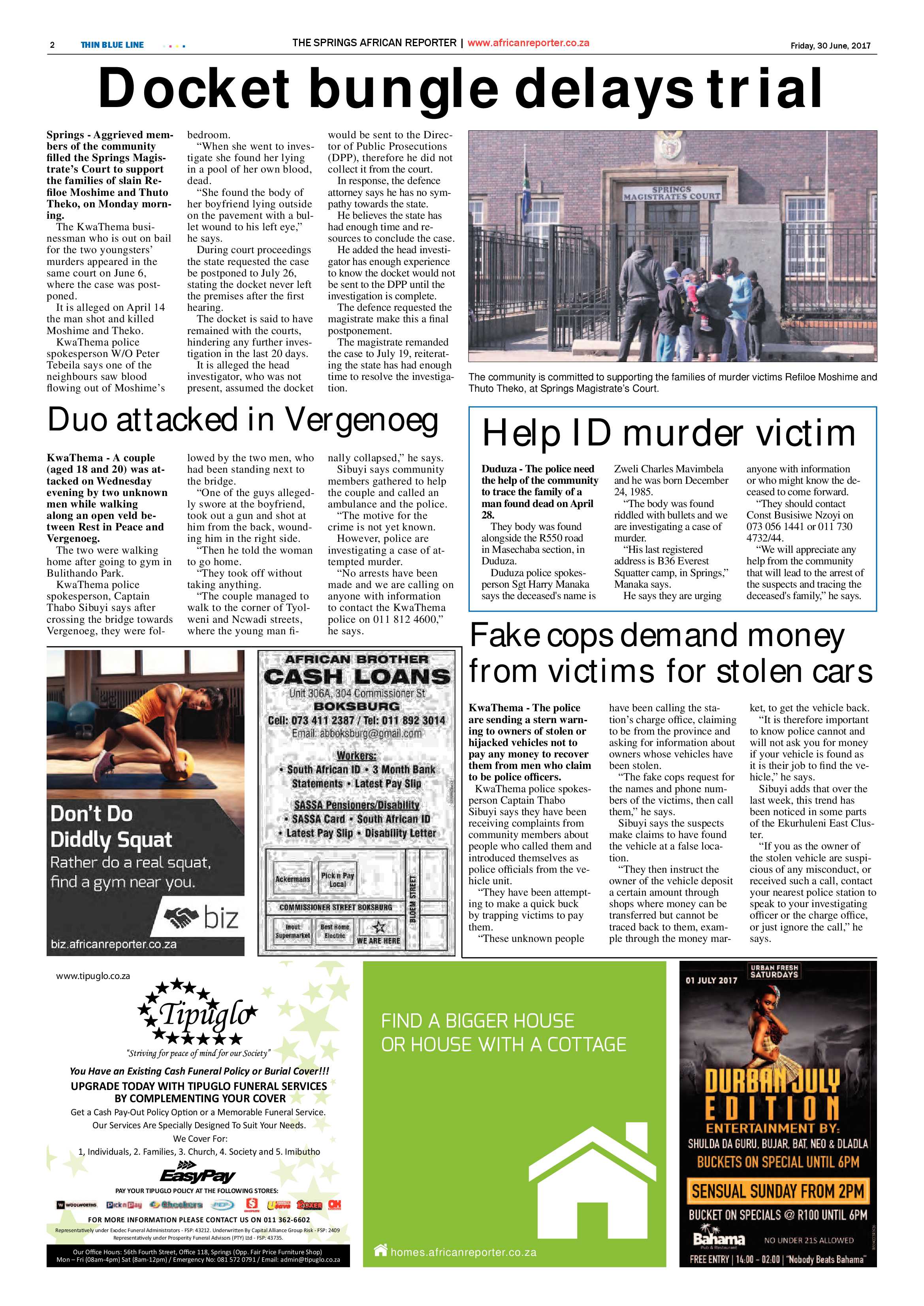 African Reporter 30 June 2017 page 2