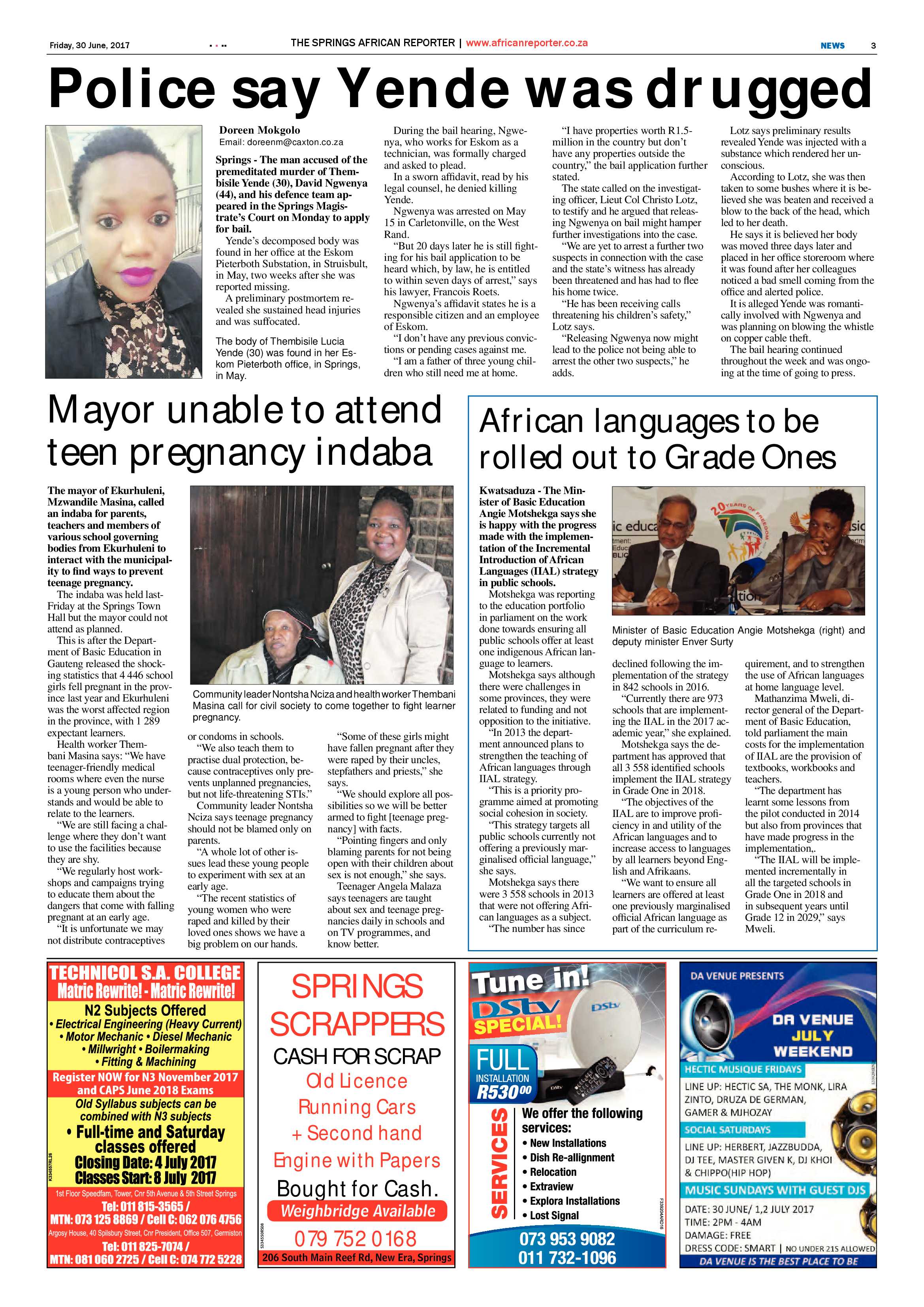 African Reporter 30 June 2017 page 3