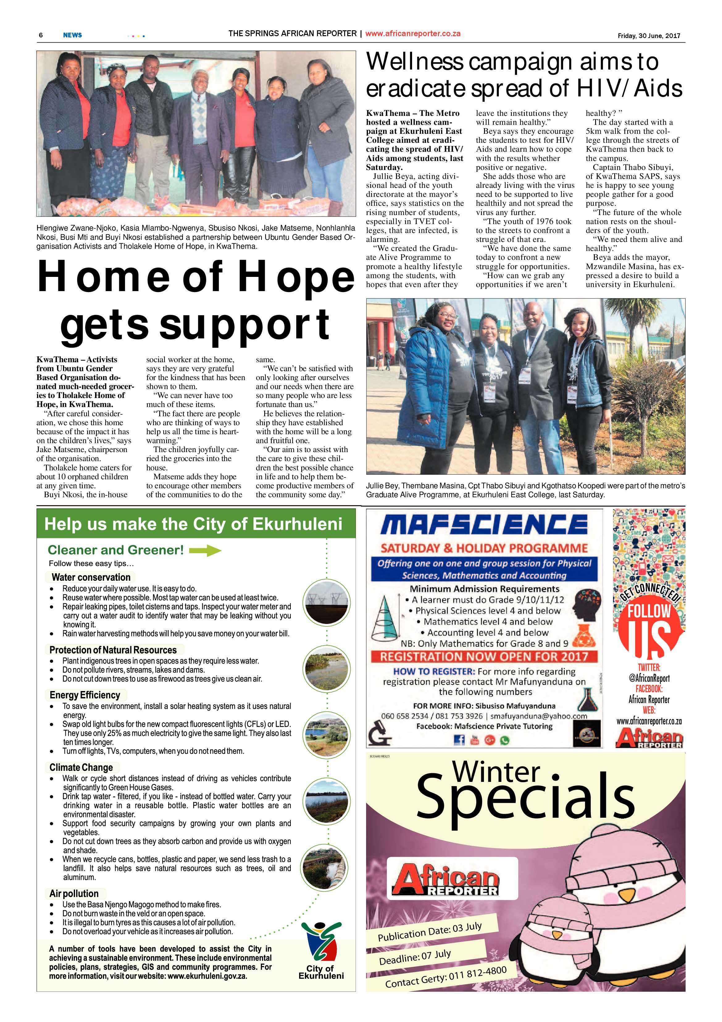 African Reporter 30 June 2017 page 6