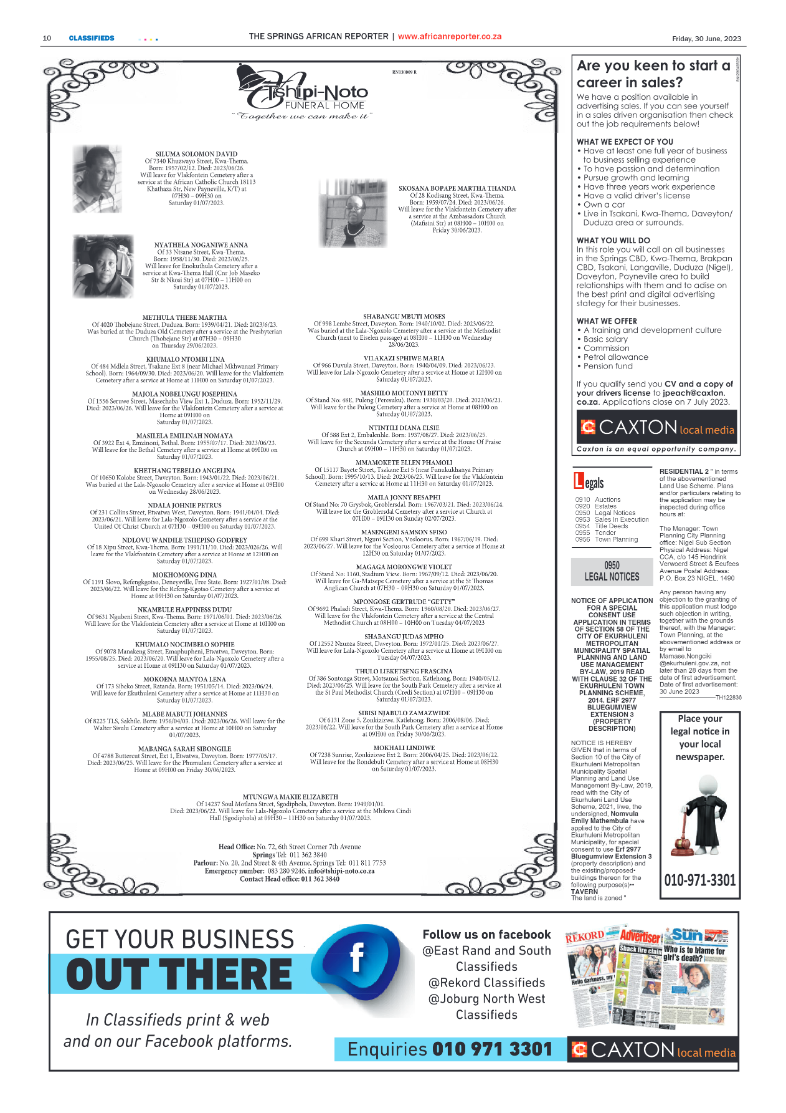 African Reporter 30 June 2023 page 10