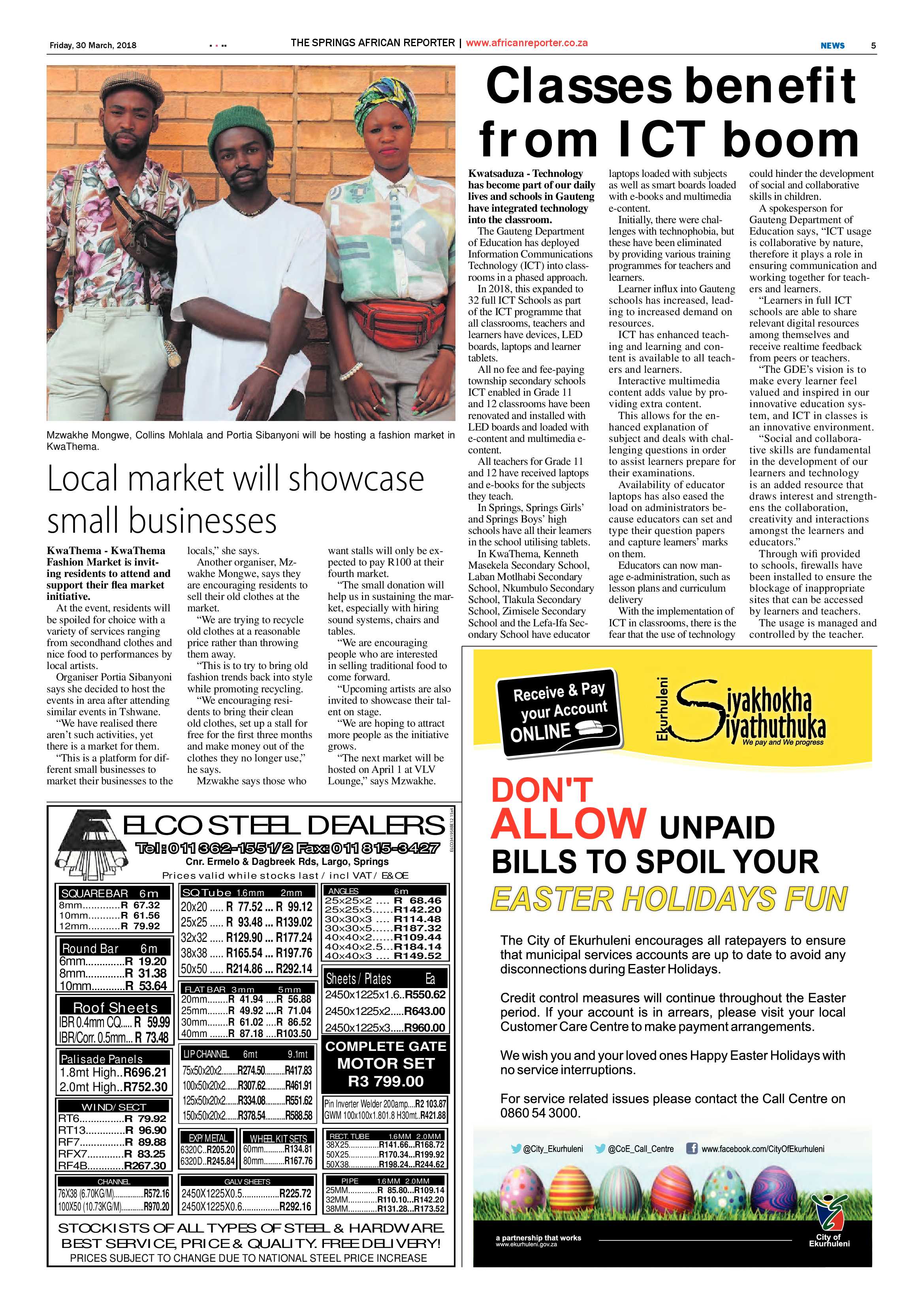 African Reporter 30 March 2018 page 5