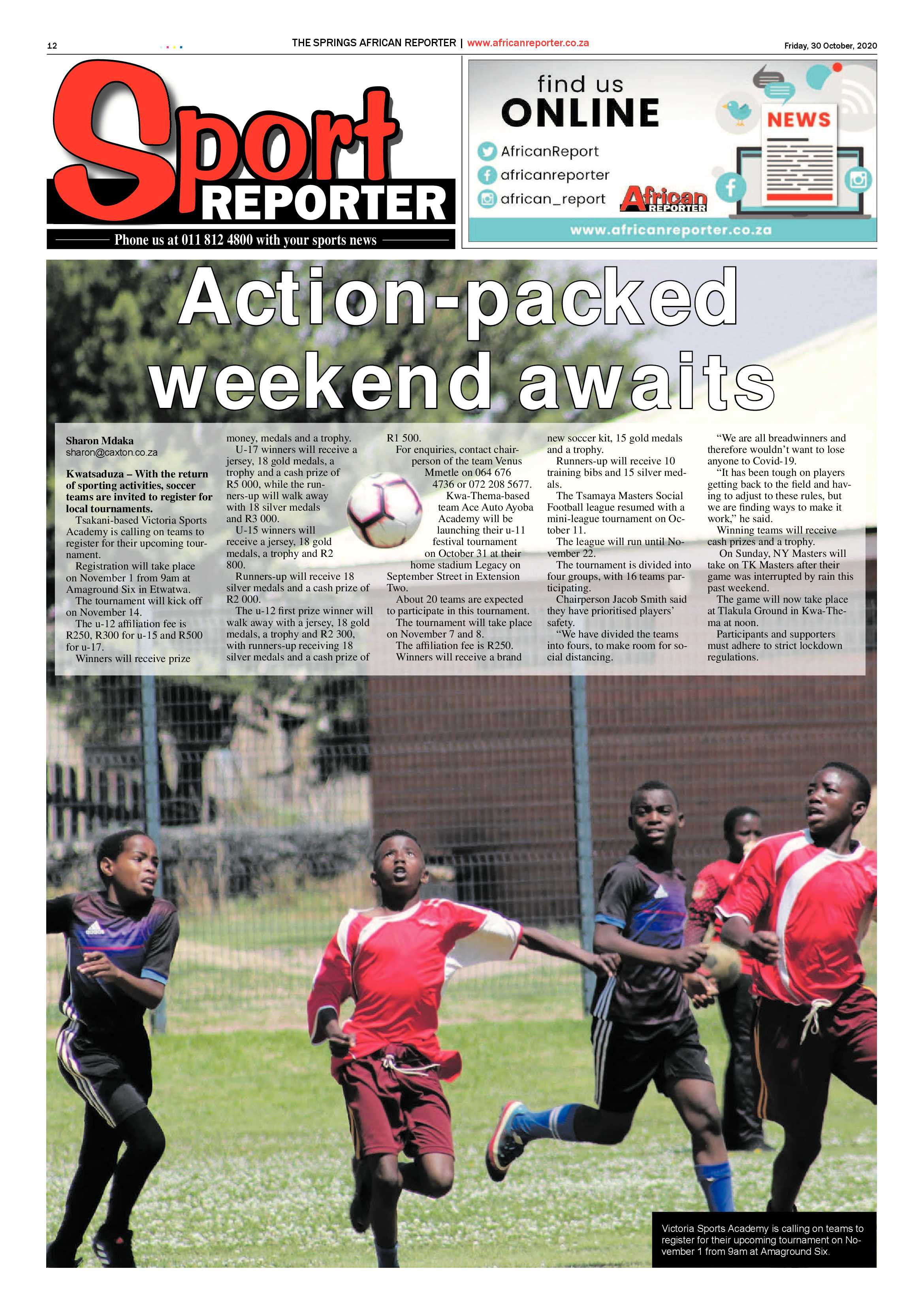 African Reporter 30 October 2020 page 12
