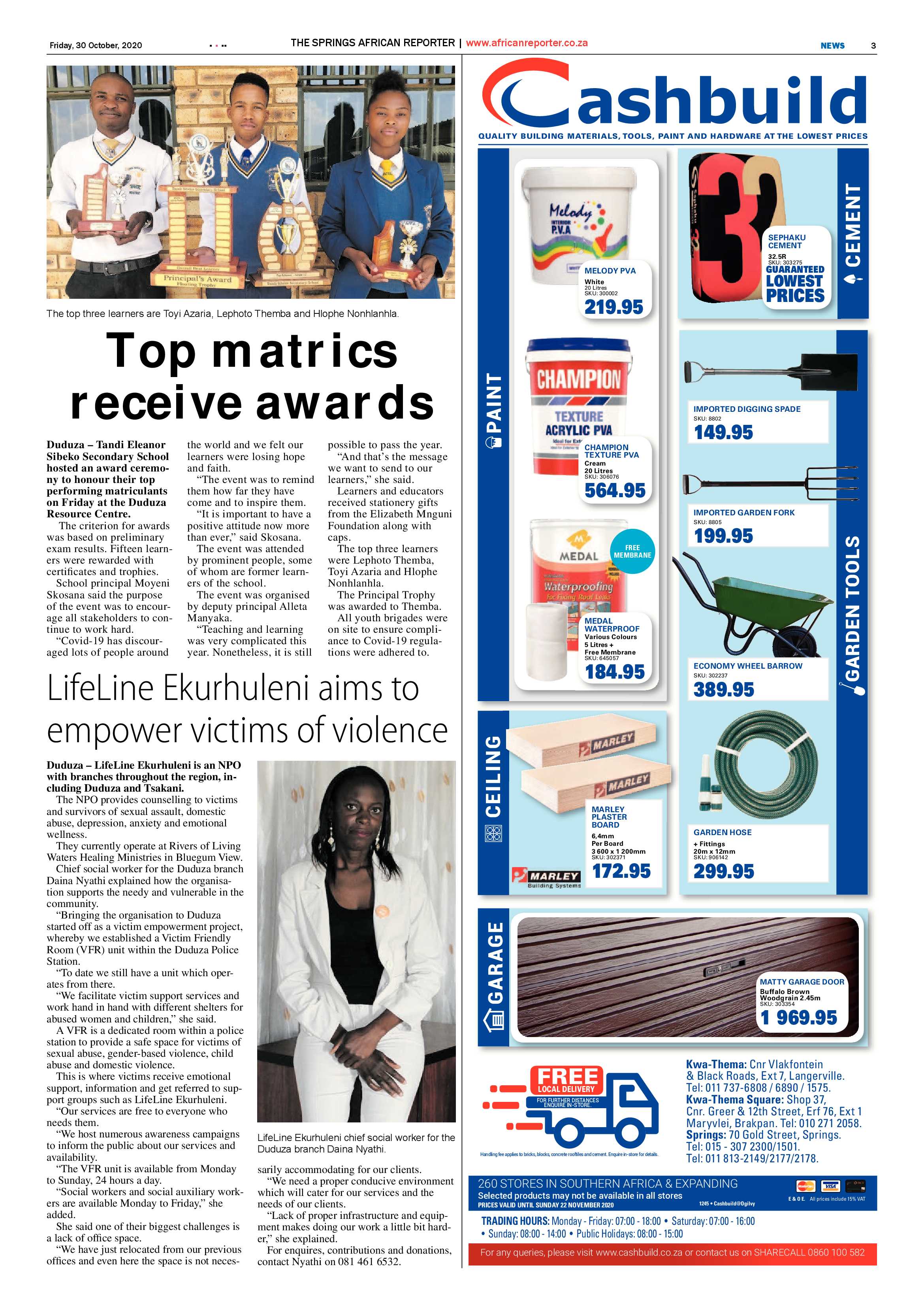 African Reporter 30 October 2020 page 3